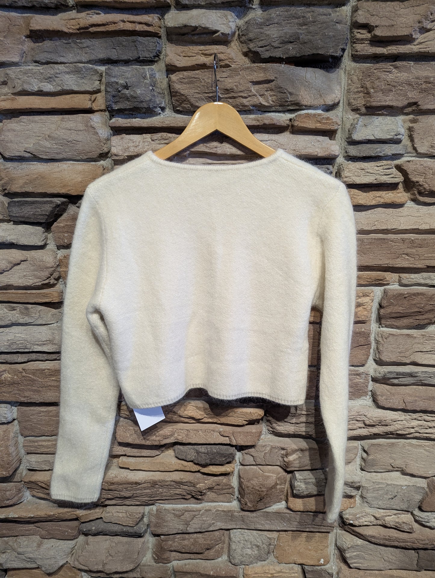 Textured Angora Blend Cardigan