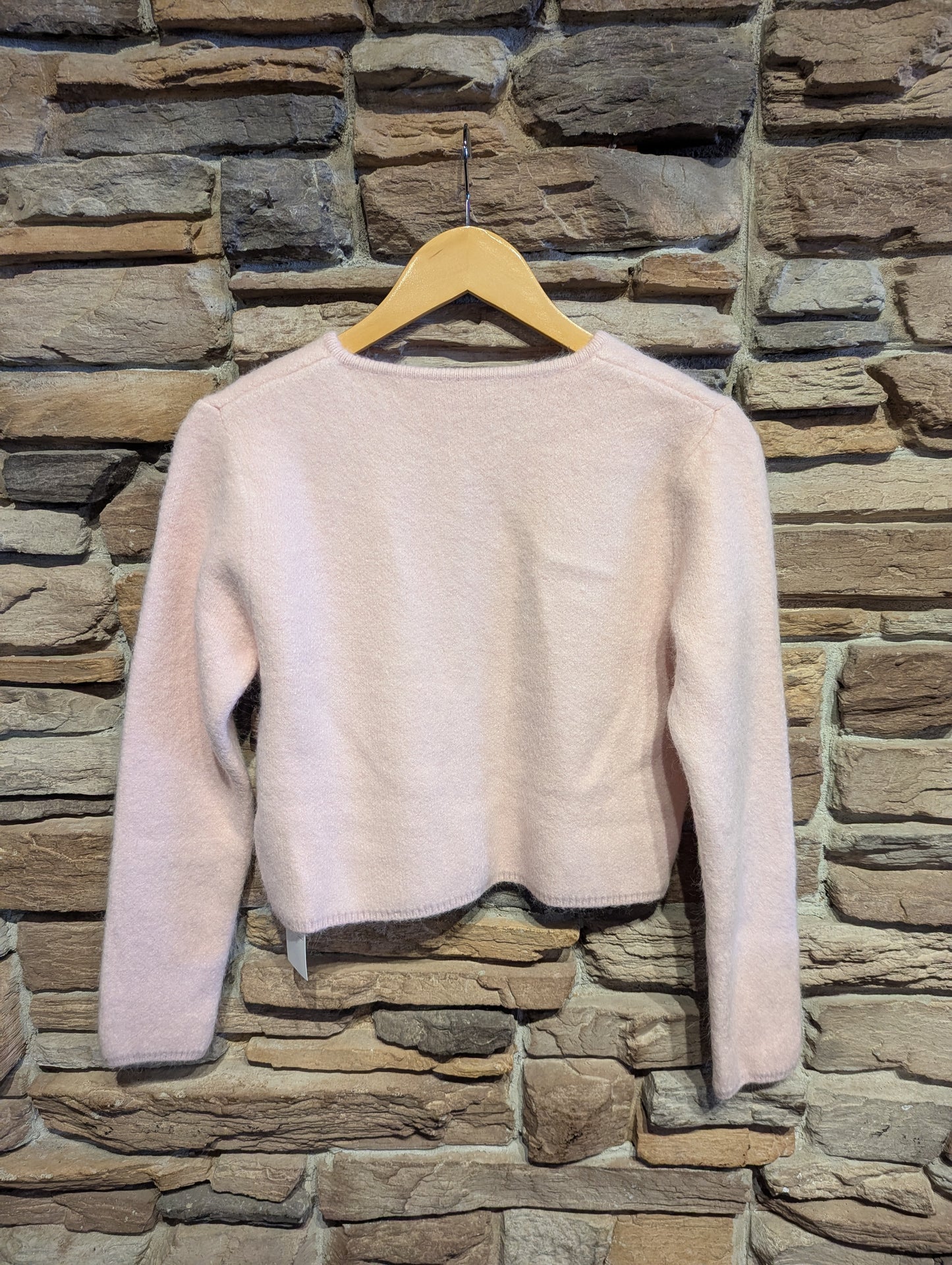 Textured Angora Blend Cardigan