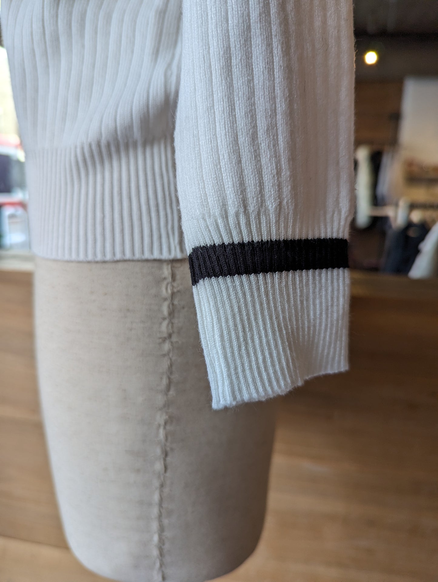 Heart Buttoned Cardigan with Oversized Collar