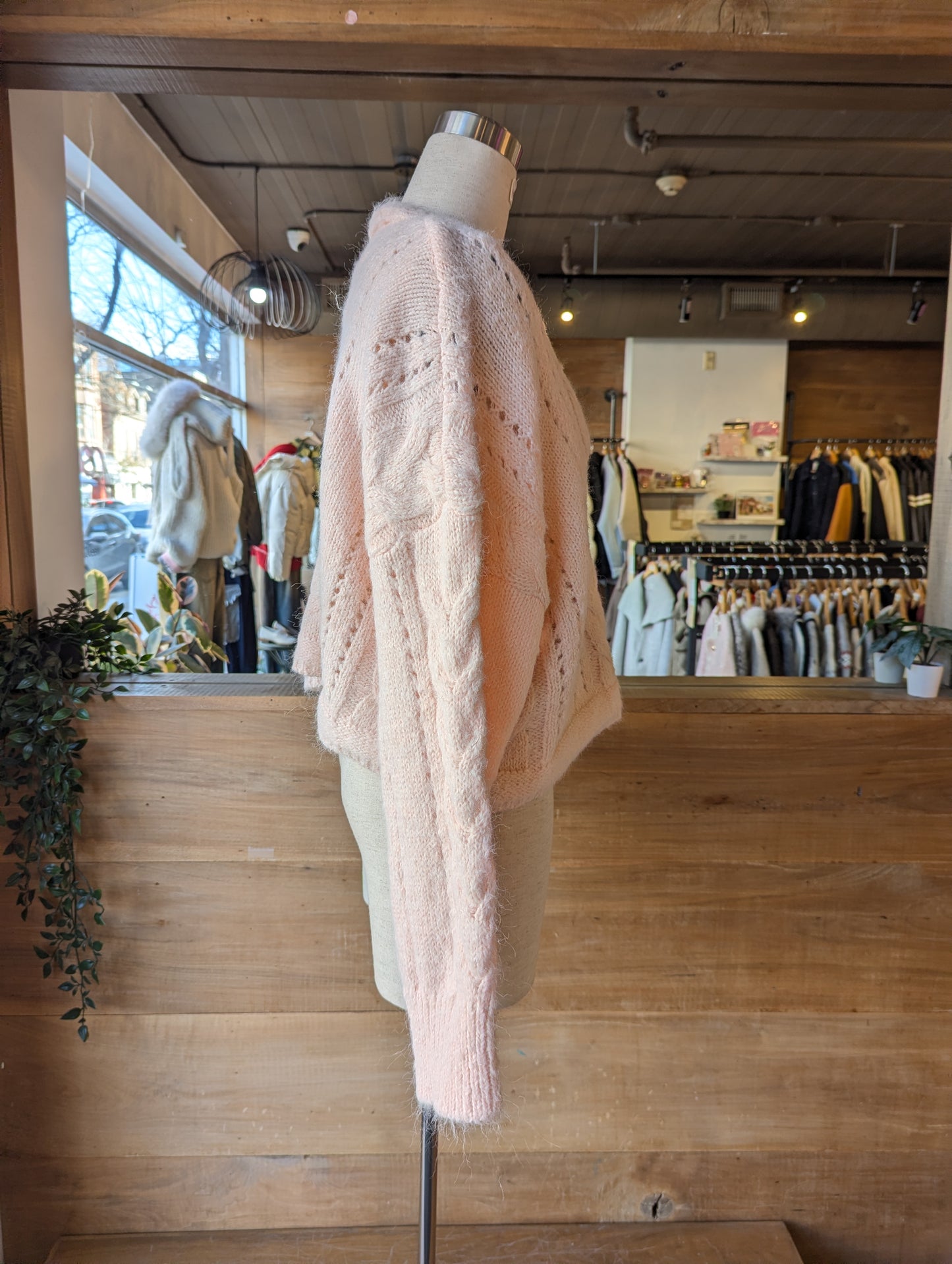 Oversized Cable Knit Cardigan