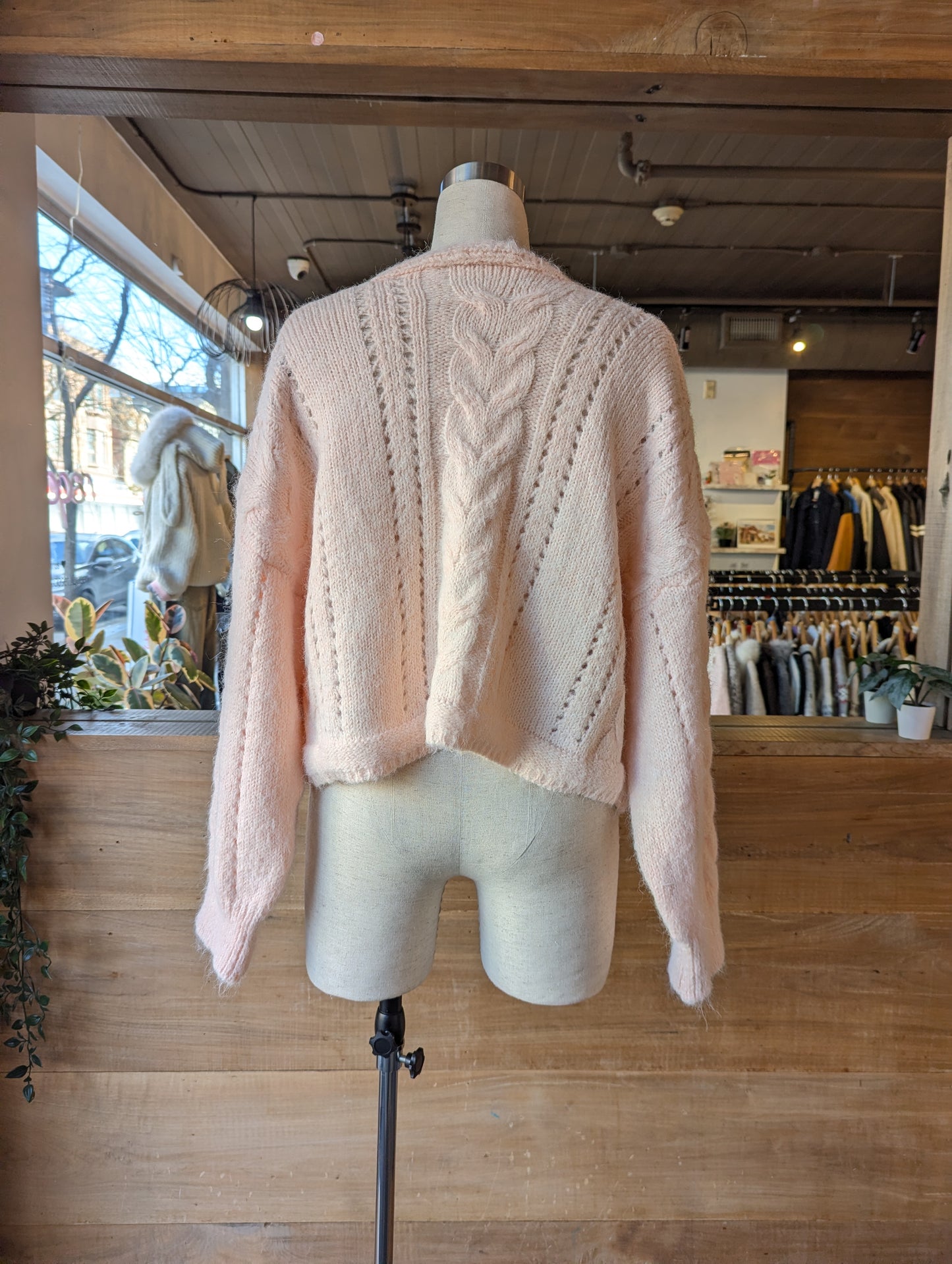 Oversized Cable Knit Cardigan
