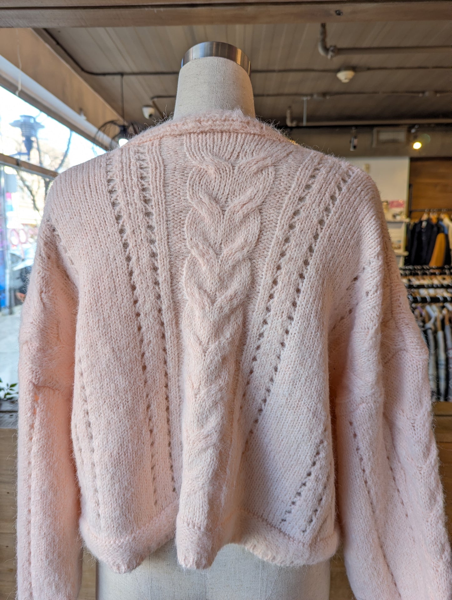 Oversized Cable Knit Cardigan