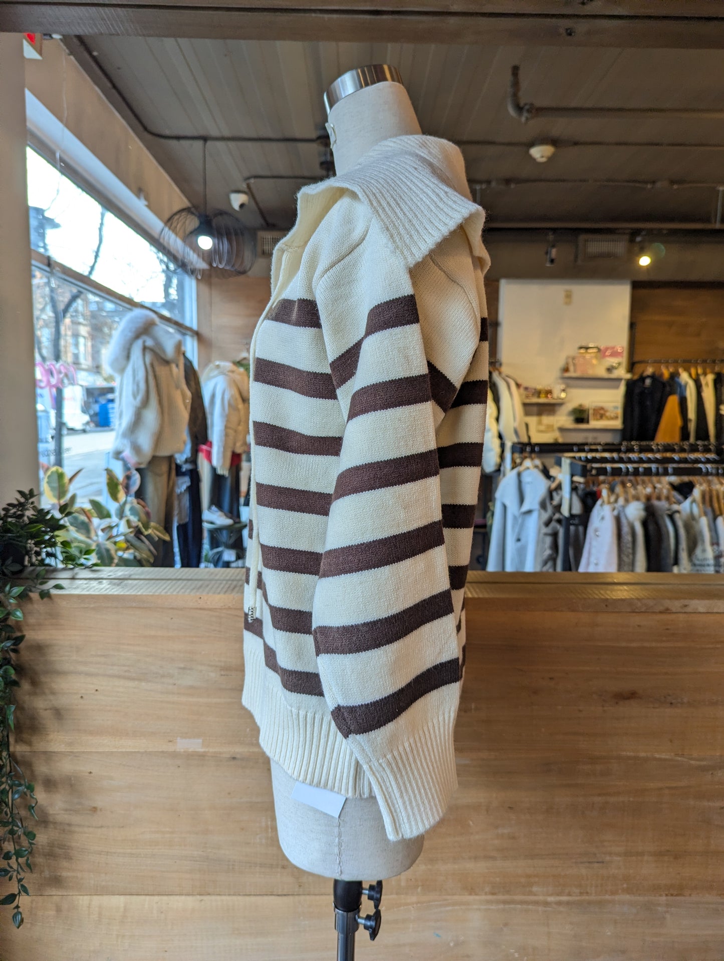 Knit Pants and Sailor Collar Sweater Set