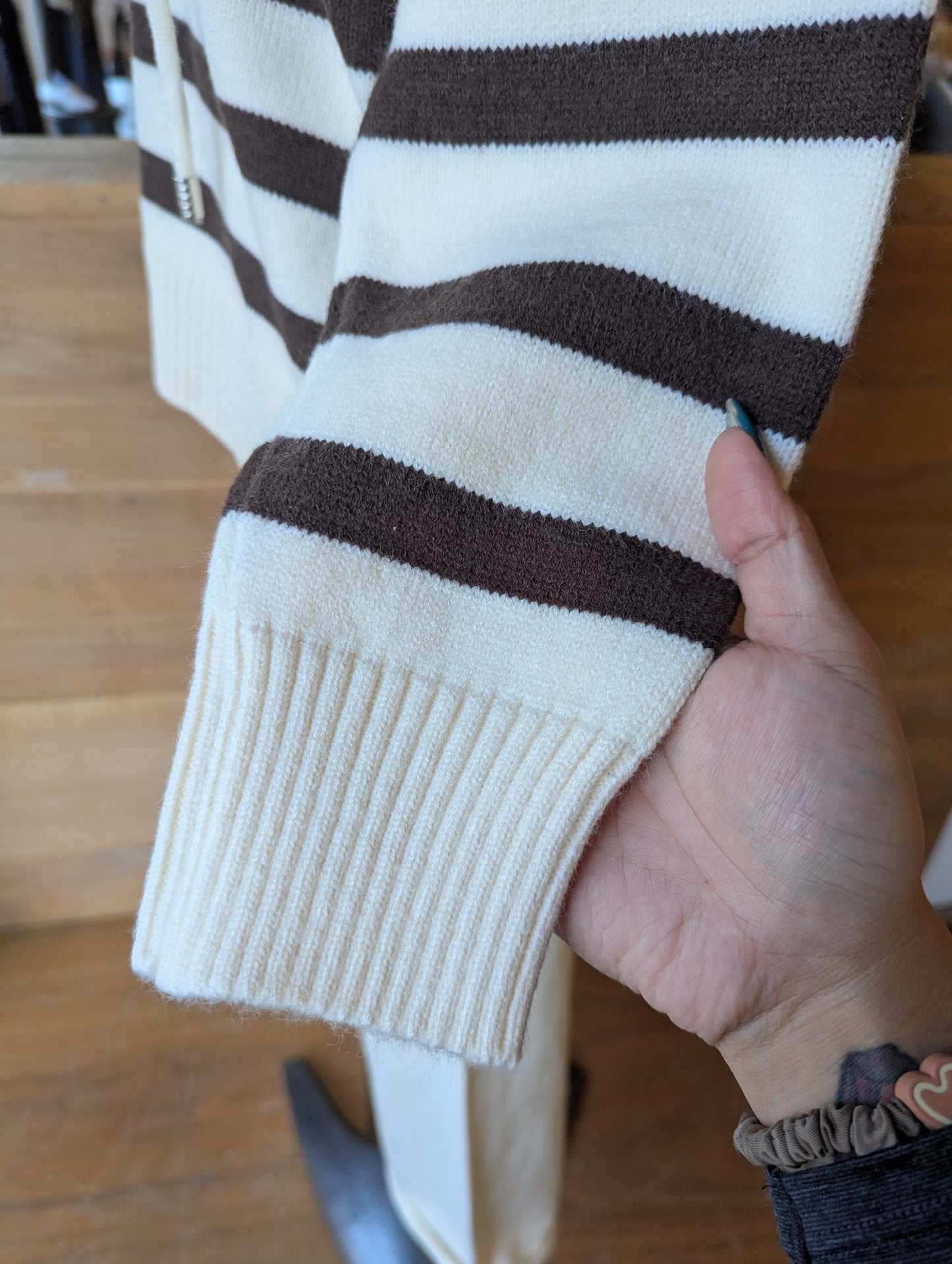 Knit Pants and Sailor Collar Sweater Set