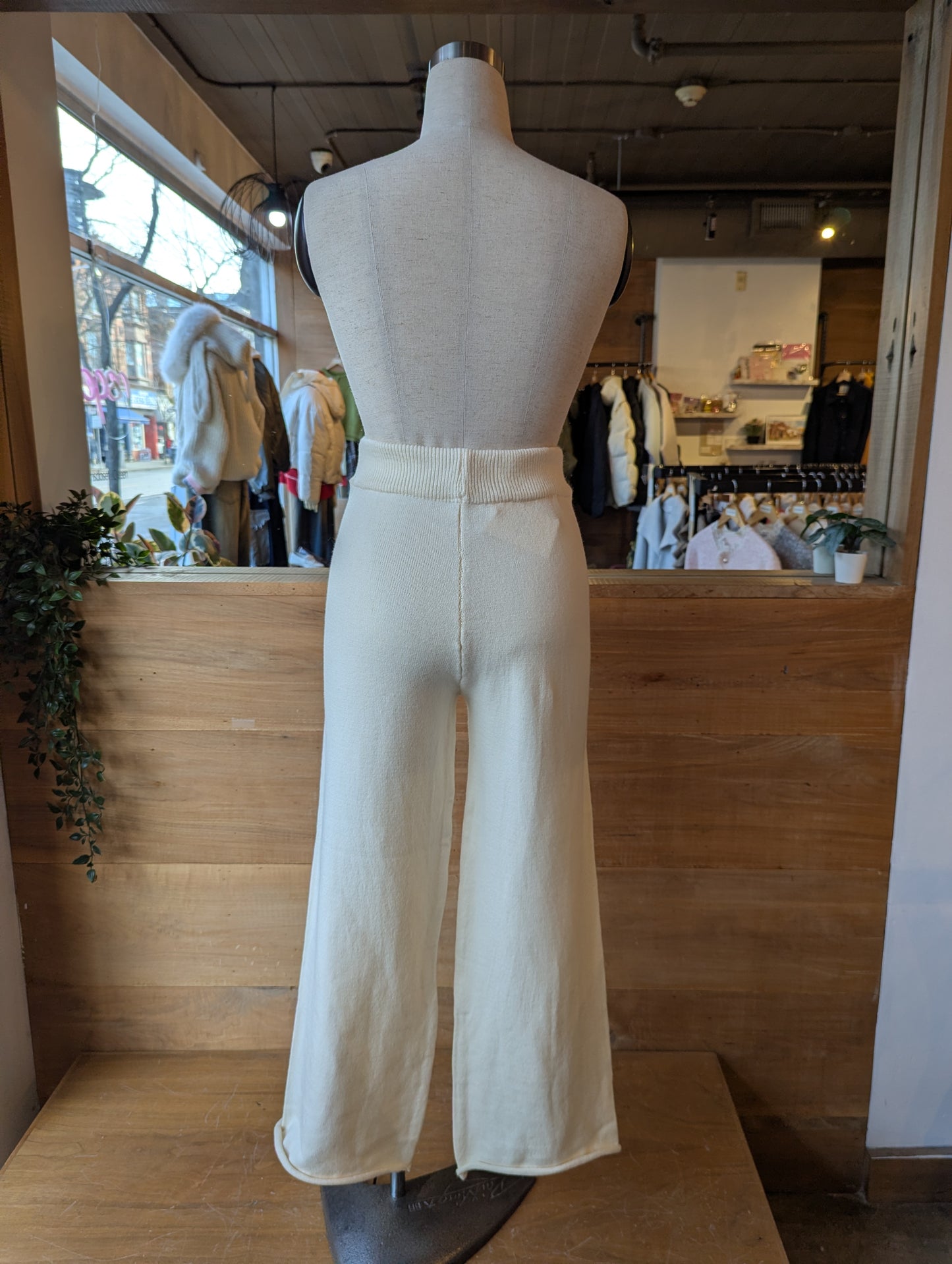 Knit Pants and Sailor Collar Sweater Set