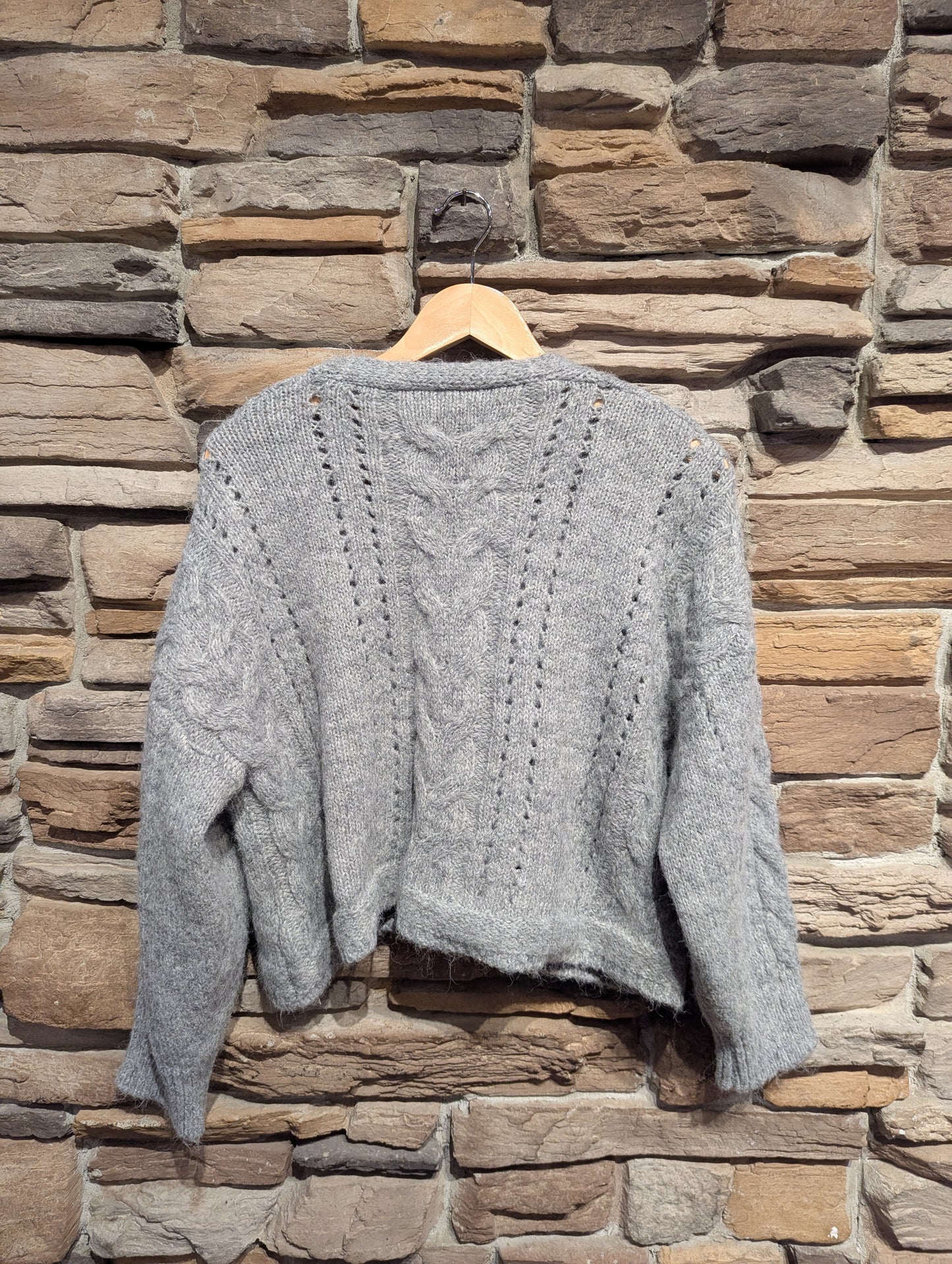 Oversized Cable Knit Cardigan