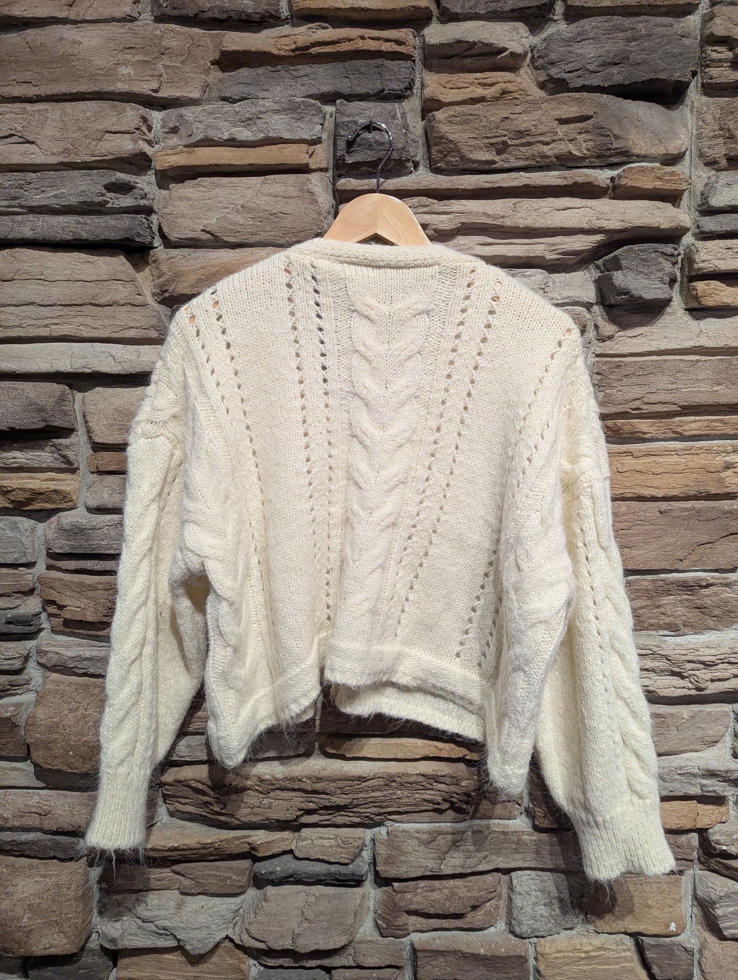 Oversized Cable Knit Cardigan