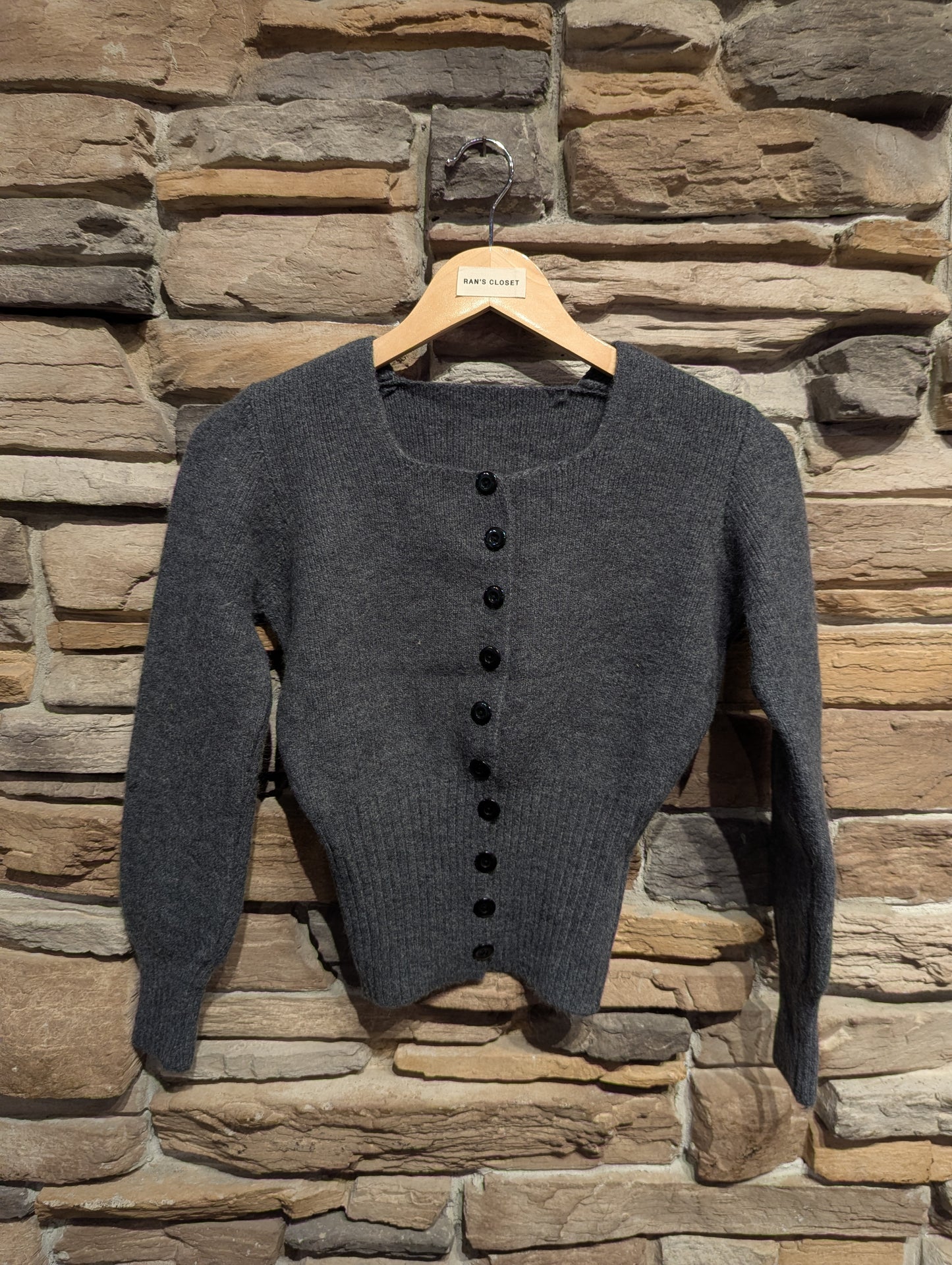 Cinched Square Neck Cardigan