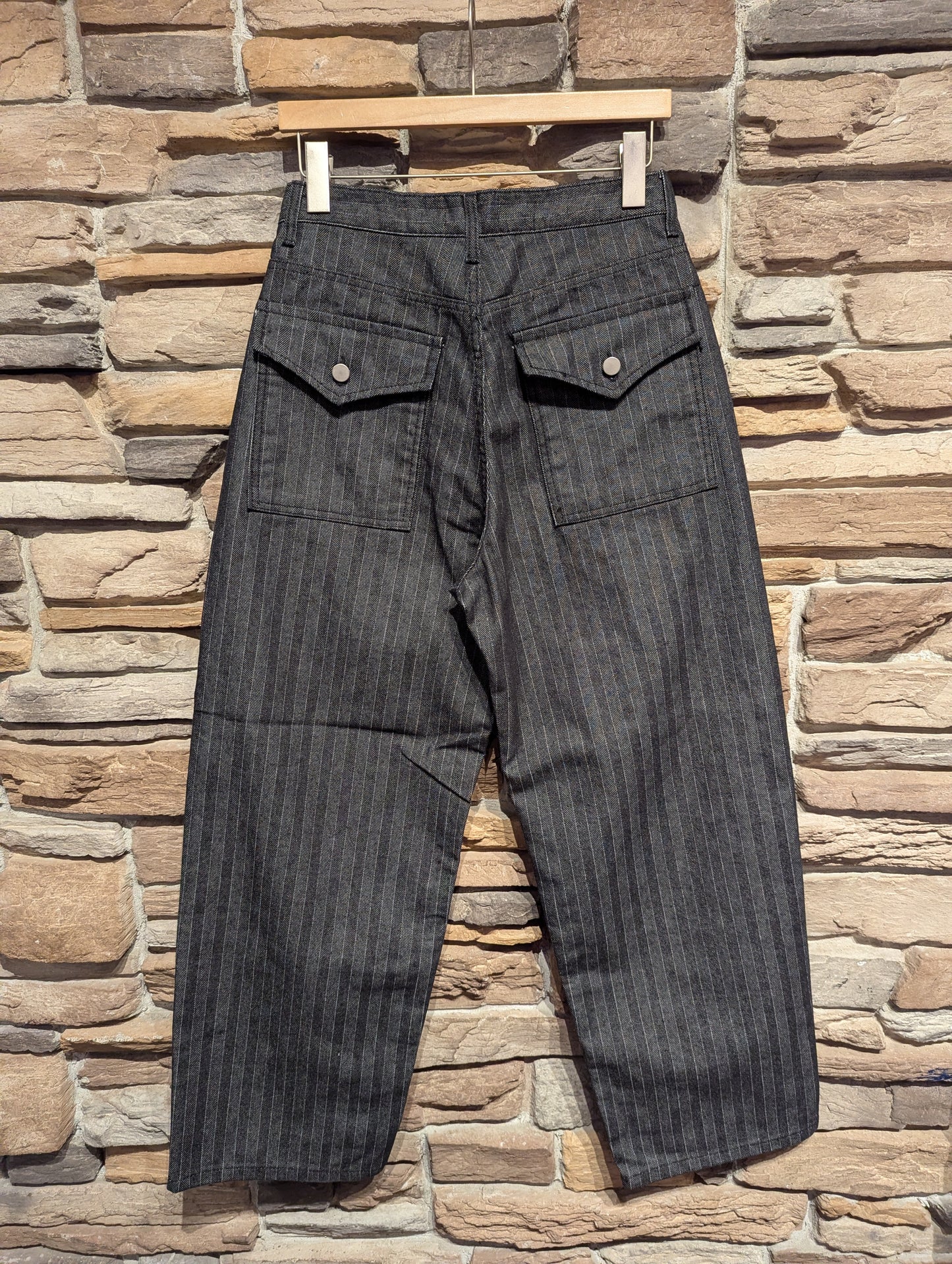 Pinstripe Wide Leg Pants