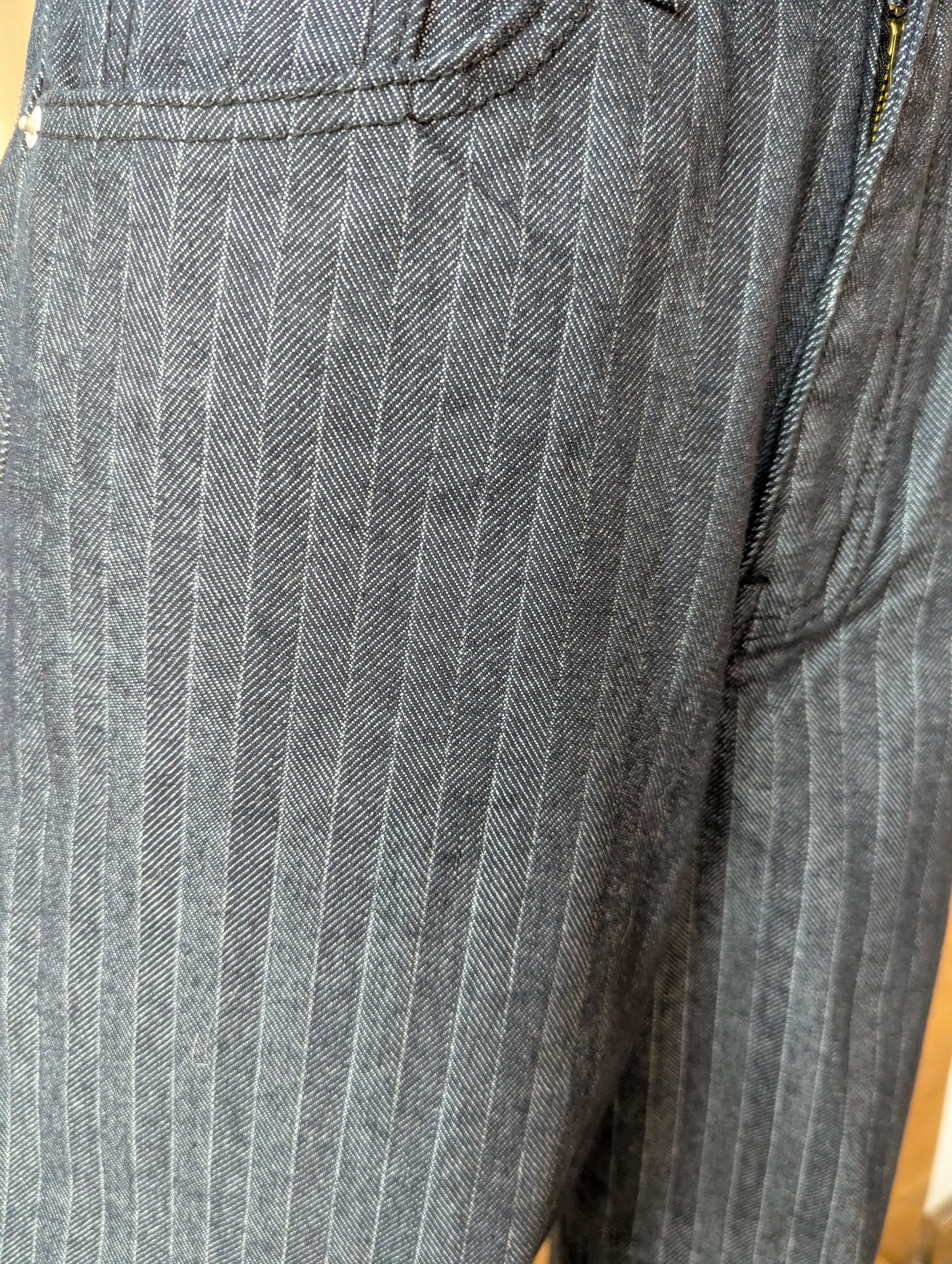 Pinstripe Wide Leg Pants