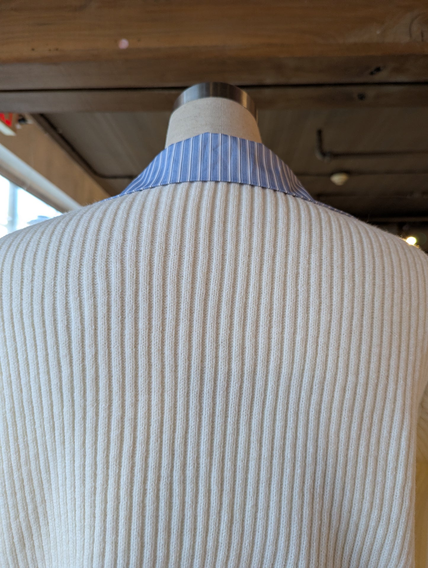 Cardigan with Attached Button Up