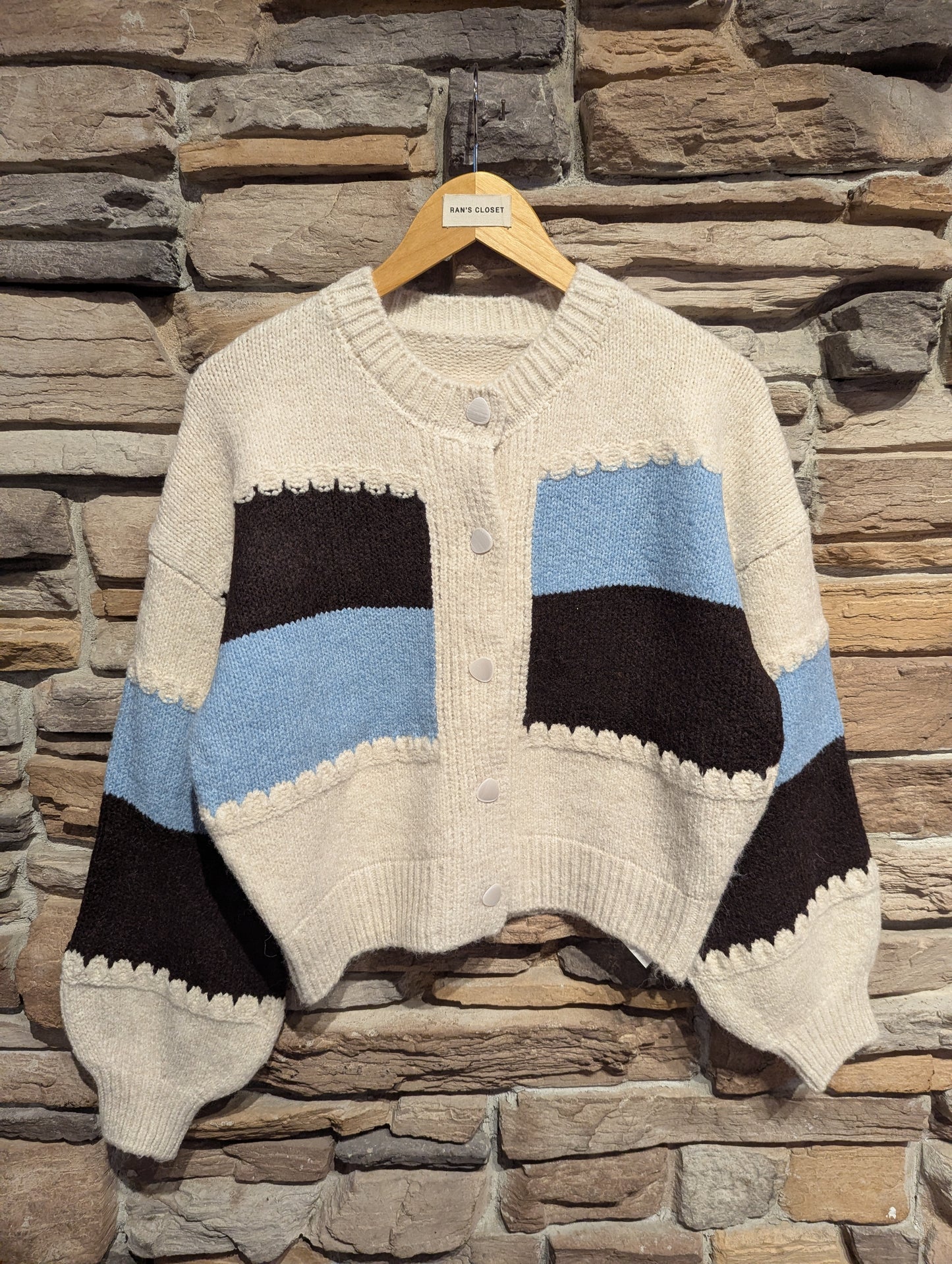 Colour Block Cardigan