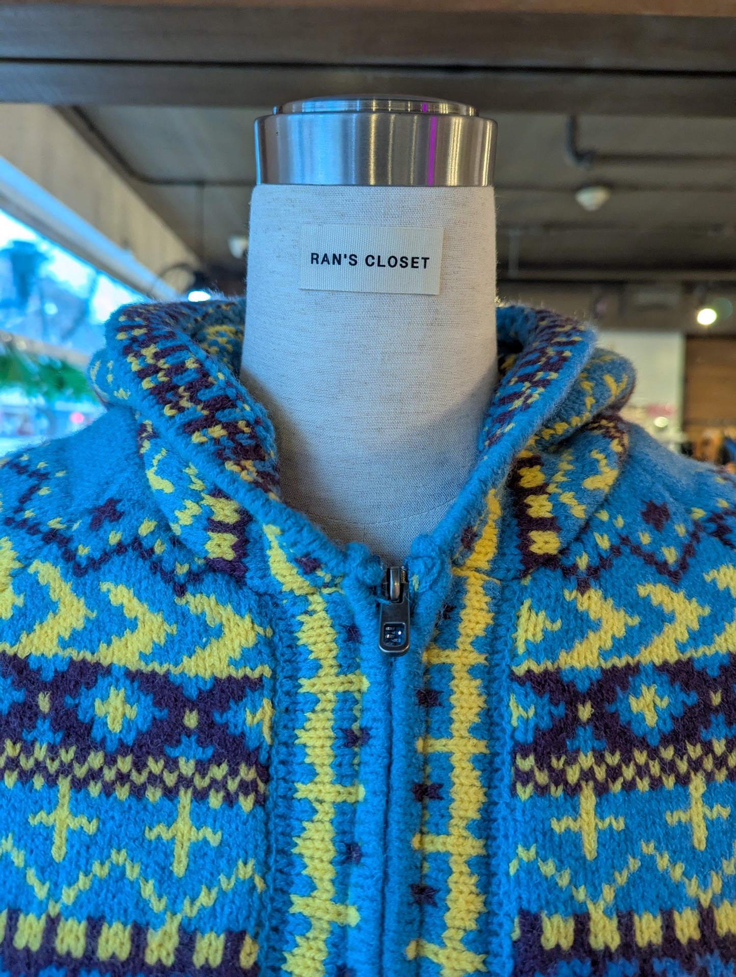 Hooded Fair Isle Zip Up