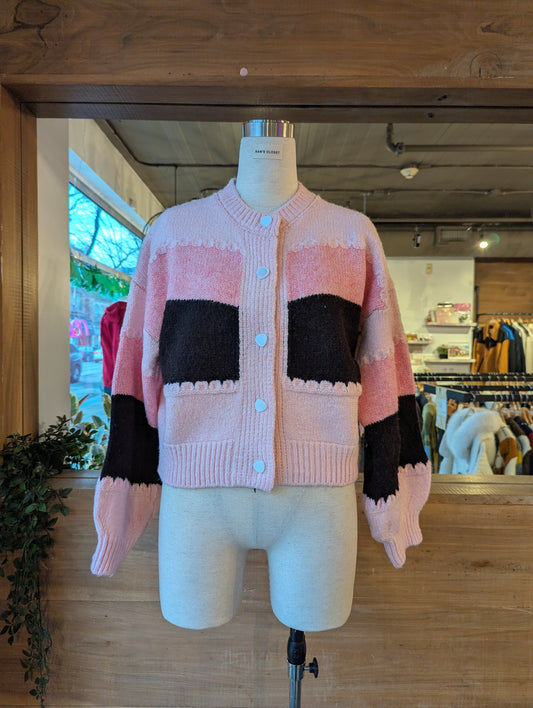 Colour Block Cardigan