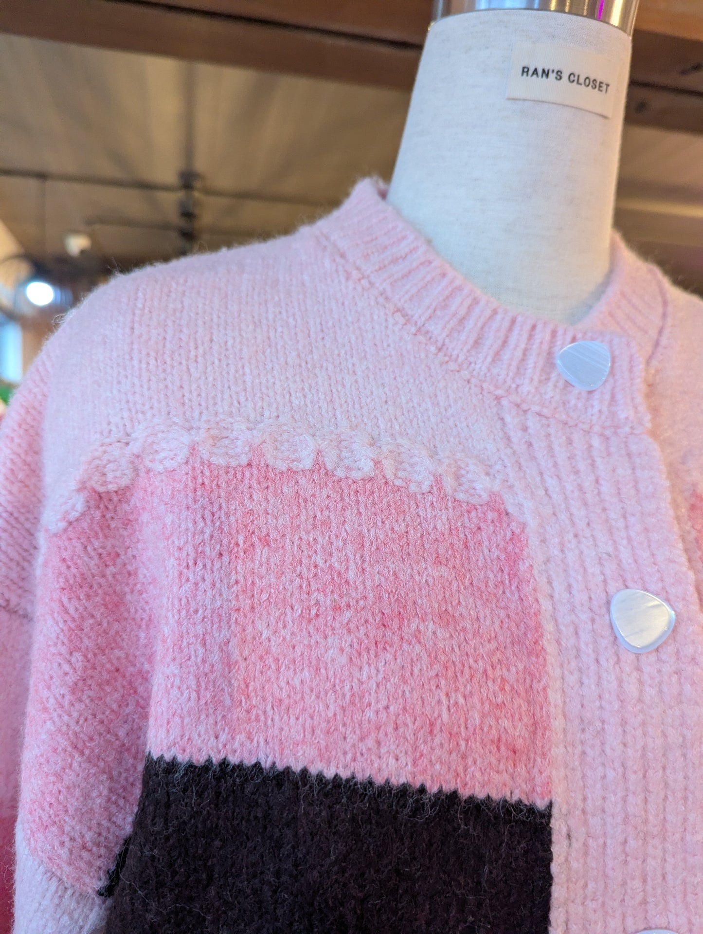 Colour Block Cardigan