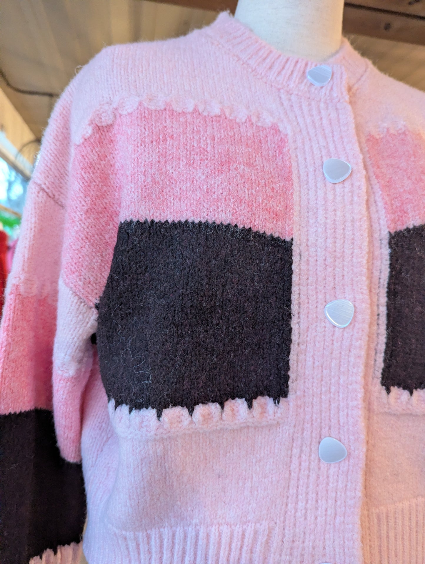 Colour Block Cardigan