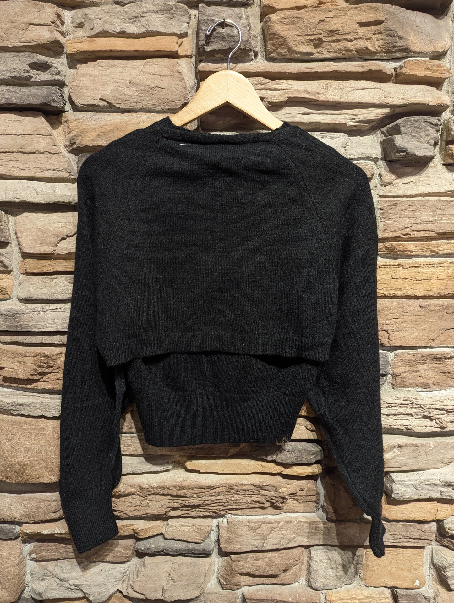 Bolero + sleeveless knit sweater set