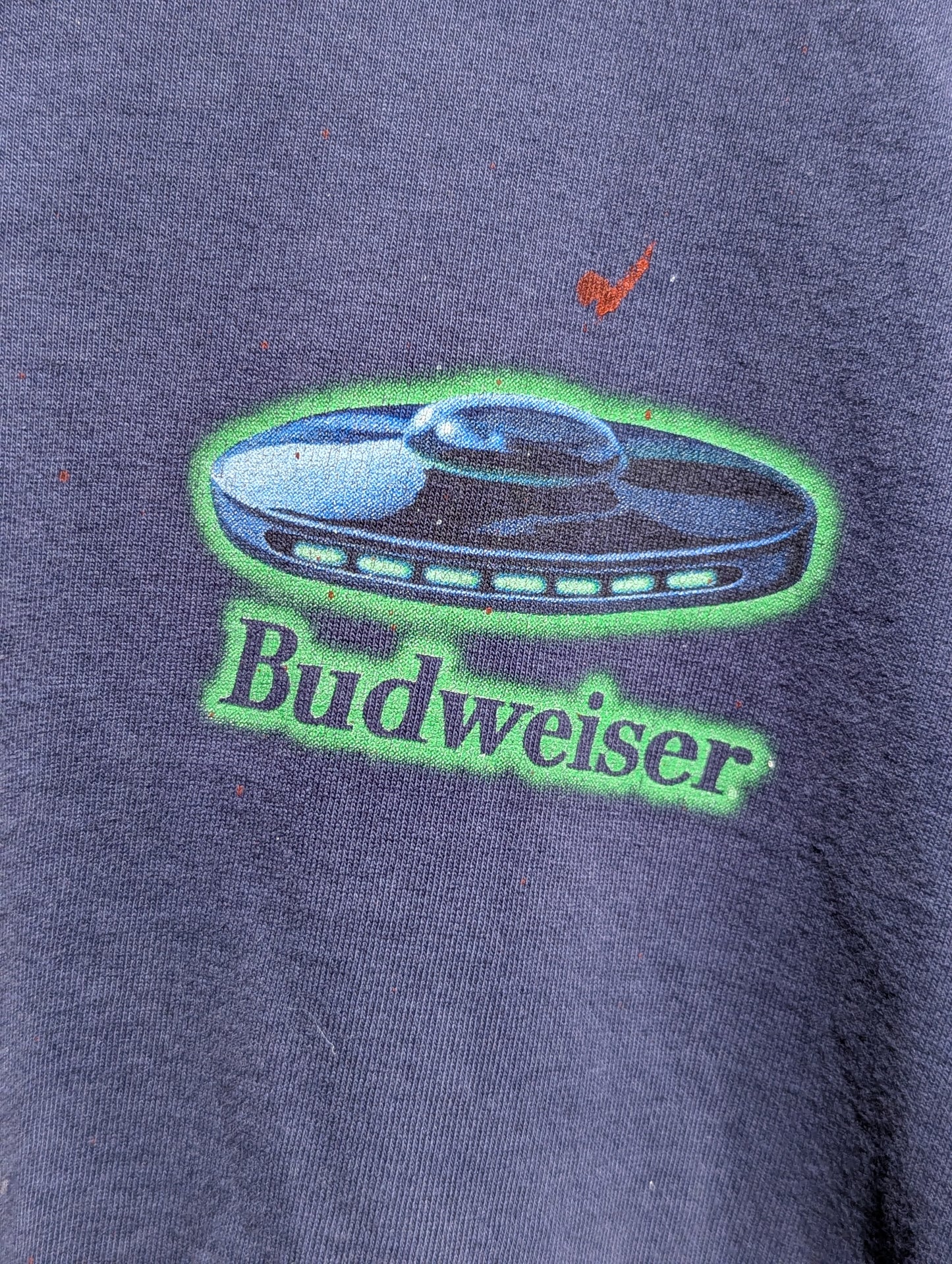 Vintage Budweiser "There is Intelligent Life Out There" UFO T-Shirt