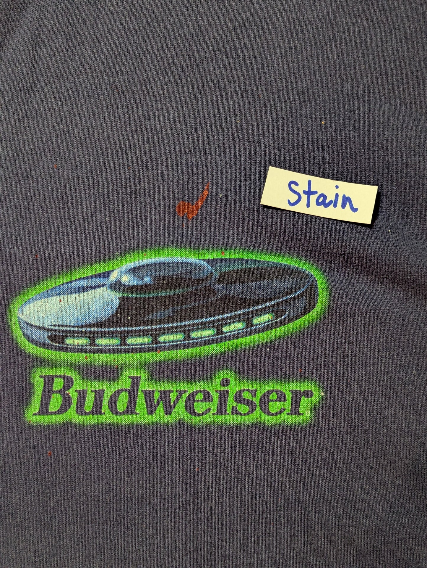Vintage Budweiser "There is Intelligent Life Out There" UFO T-Shirt