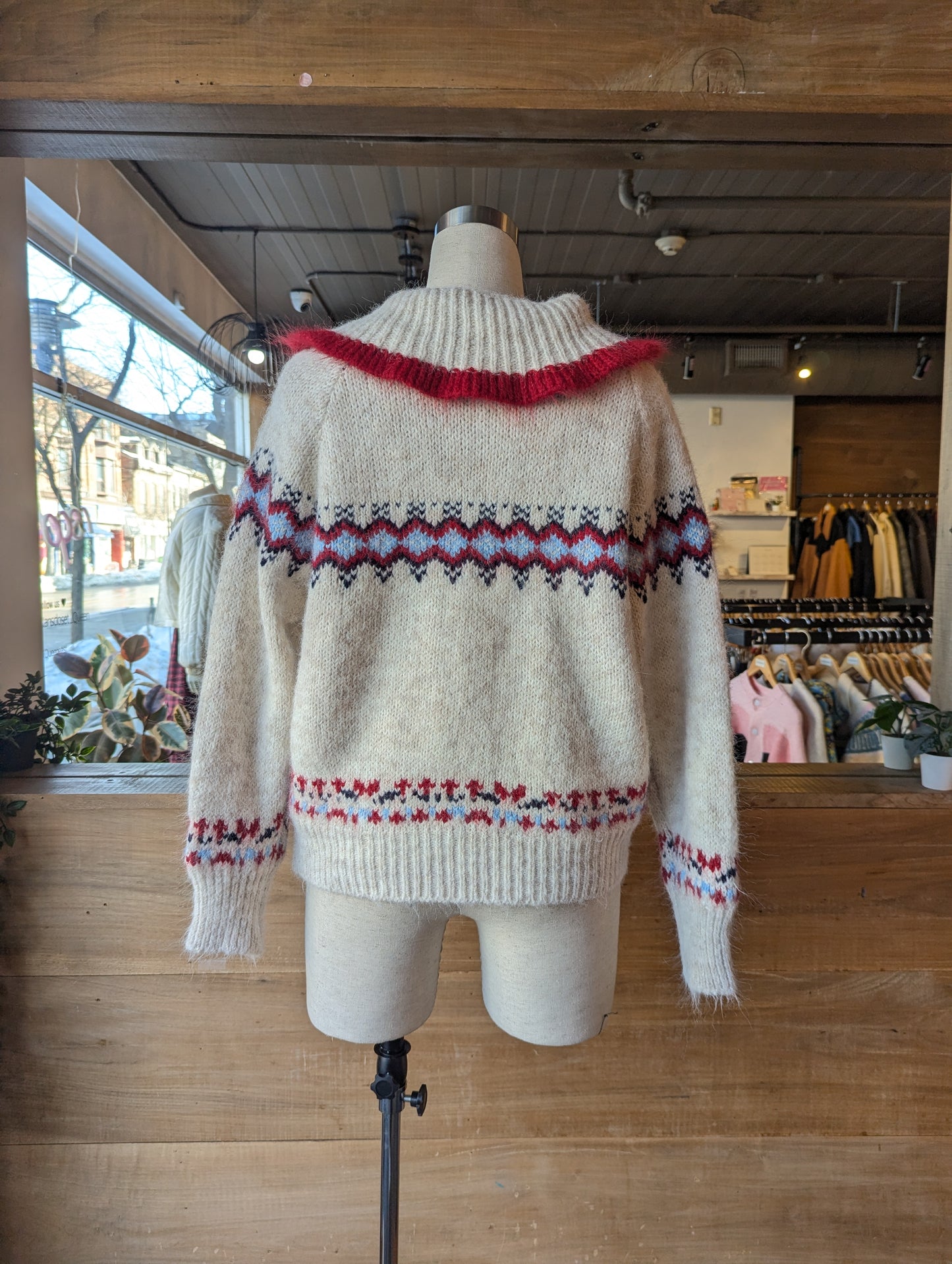 Fair Isle Collared Cardigan