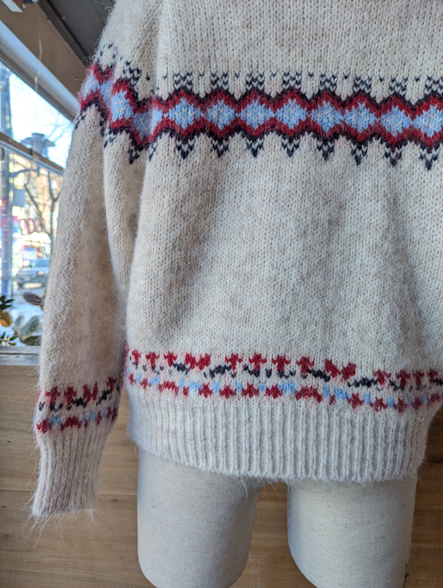 Fair Isle Collared Cardigan