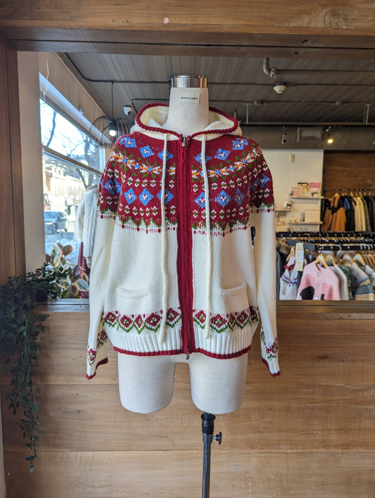 Fair Isle Hooded Knit