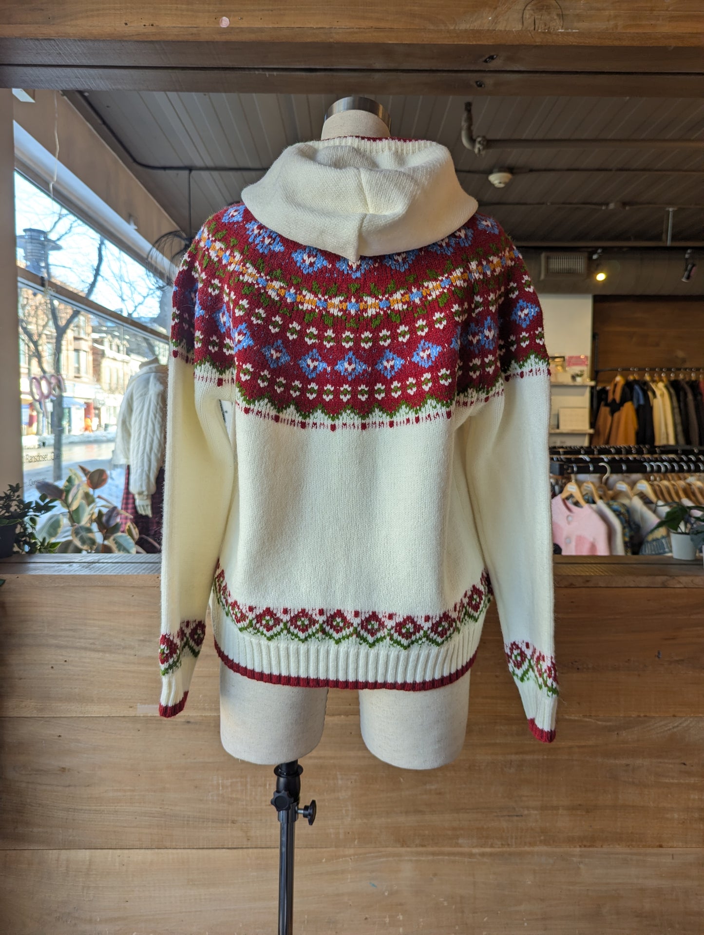 Fair Isle Hooded Knit