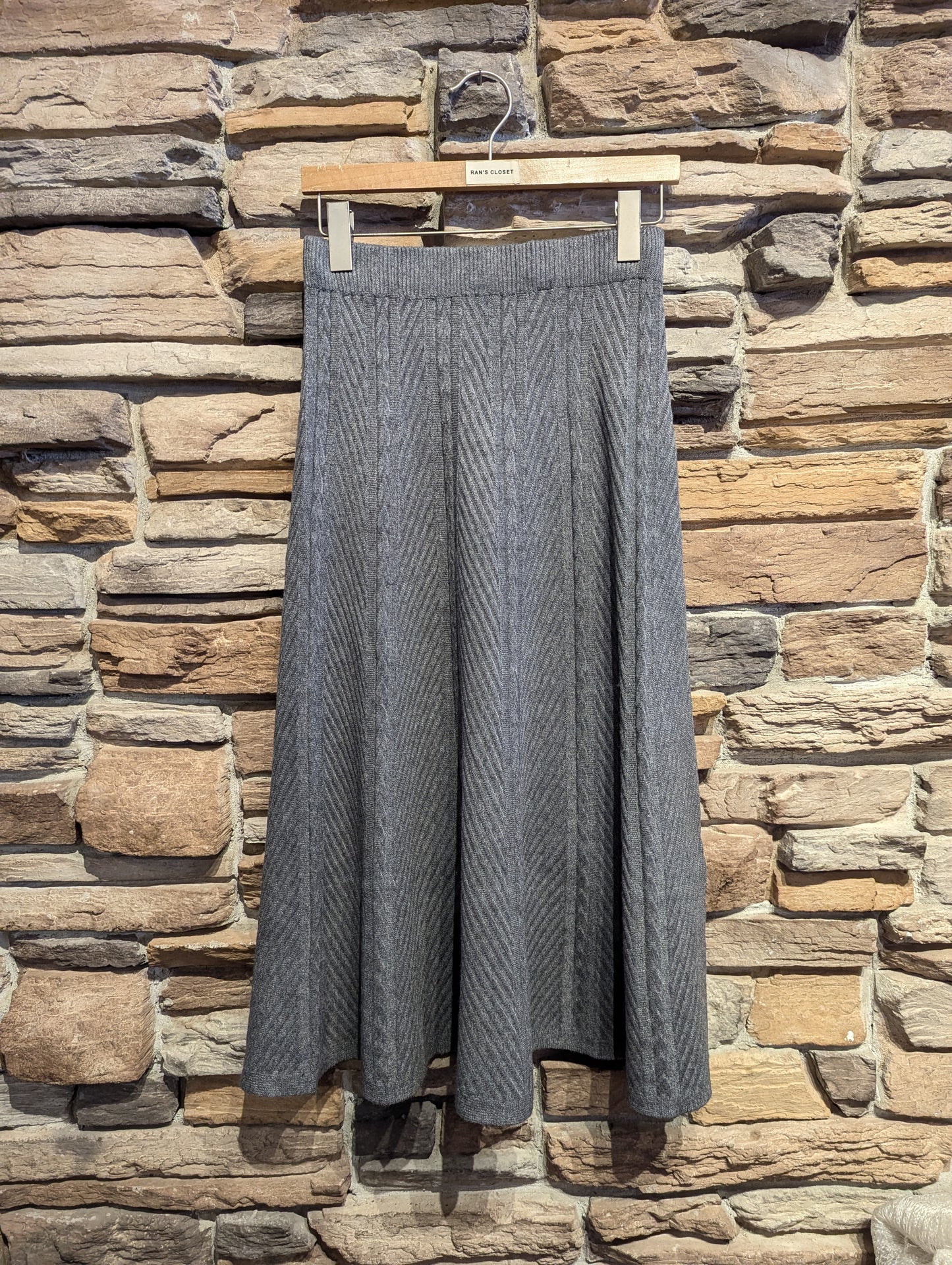 Herringbone Knit Maxi Skirt