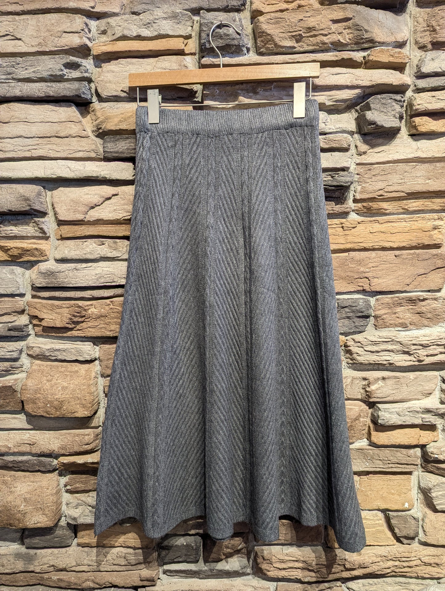 Herringbone Knit Maxi Skirt
