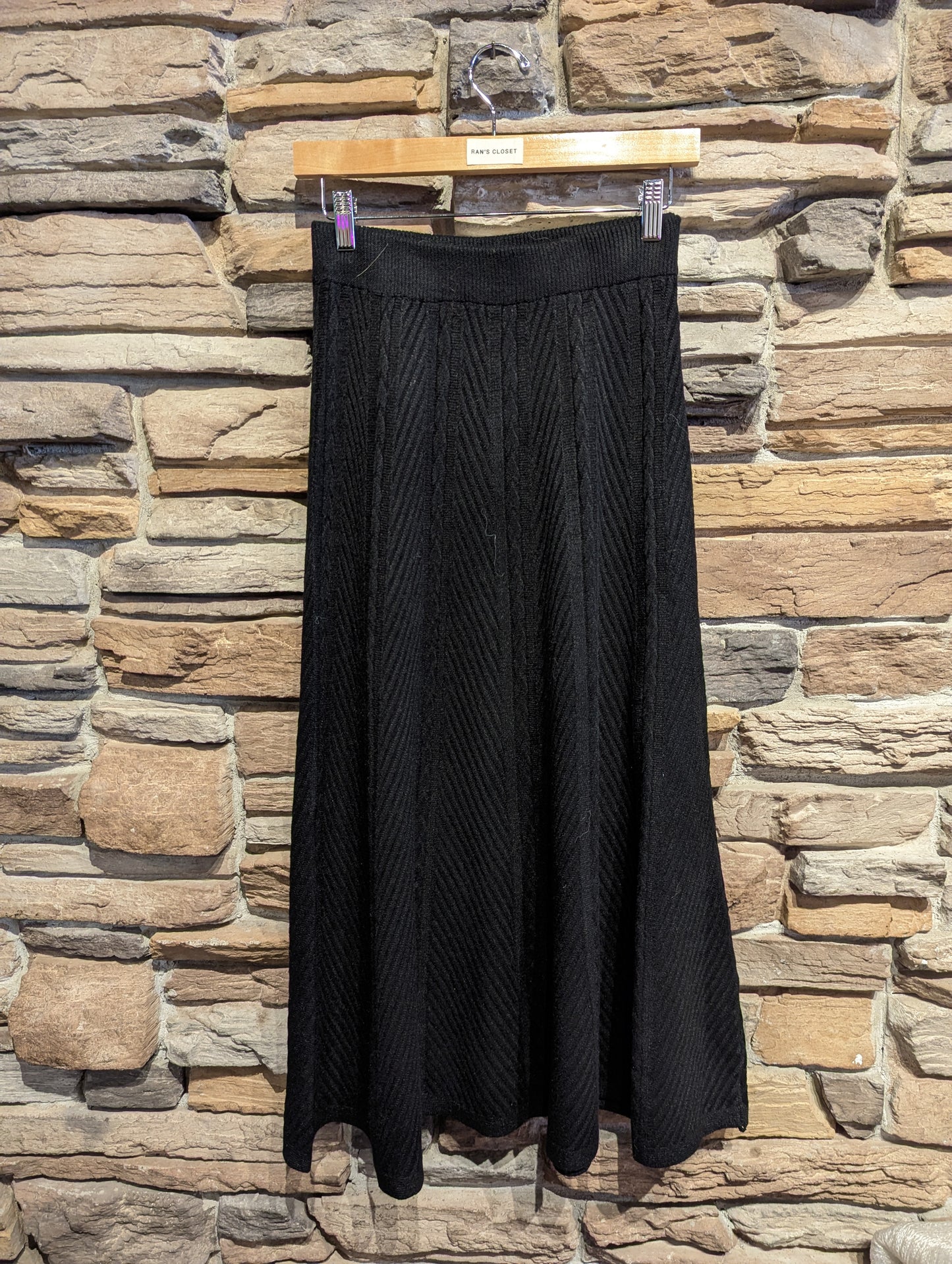 Herringbone Knit Maxi Skirt