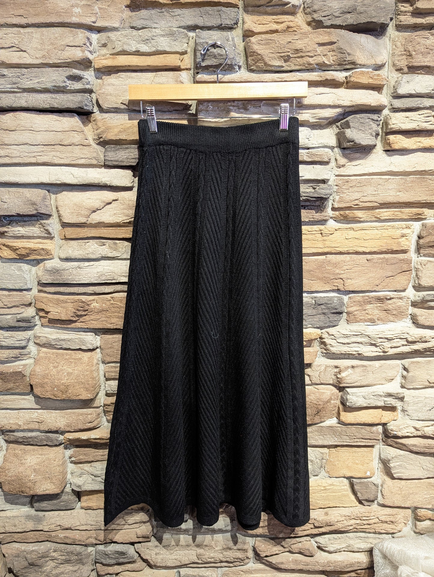 Herringbone Knit Maxi Skirt