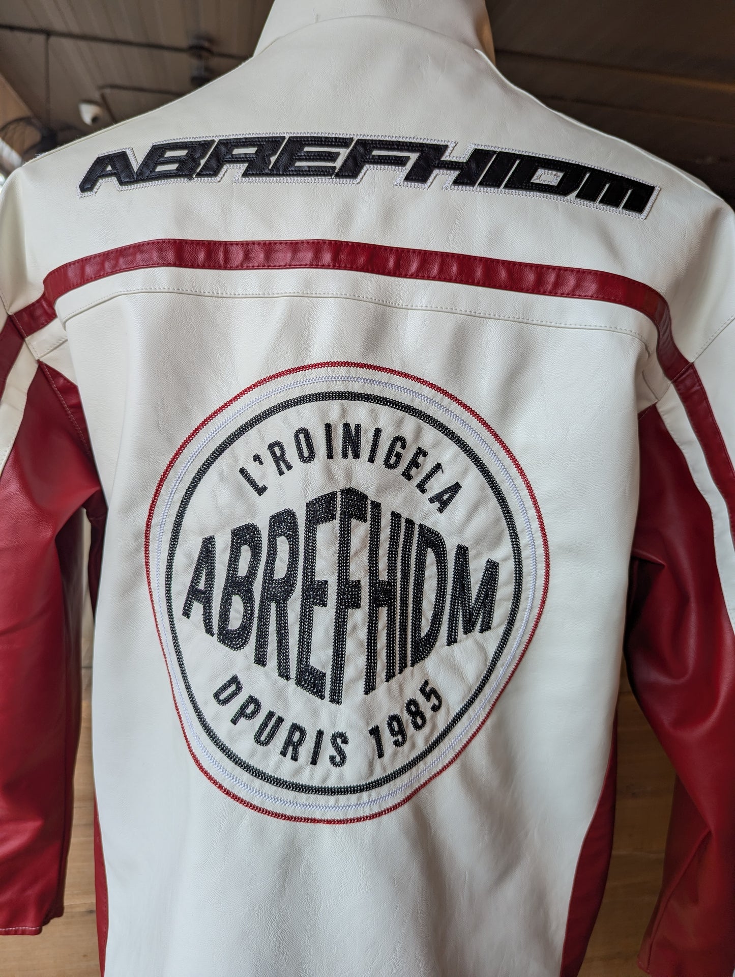 Vegan Leather Racing Jacket