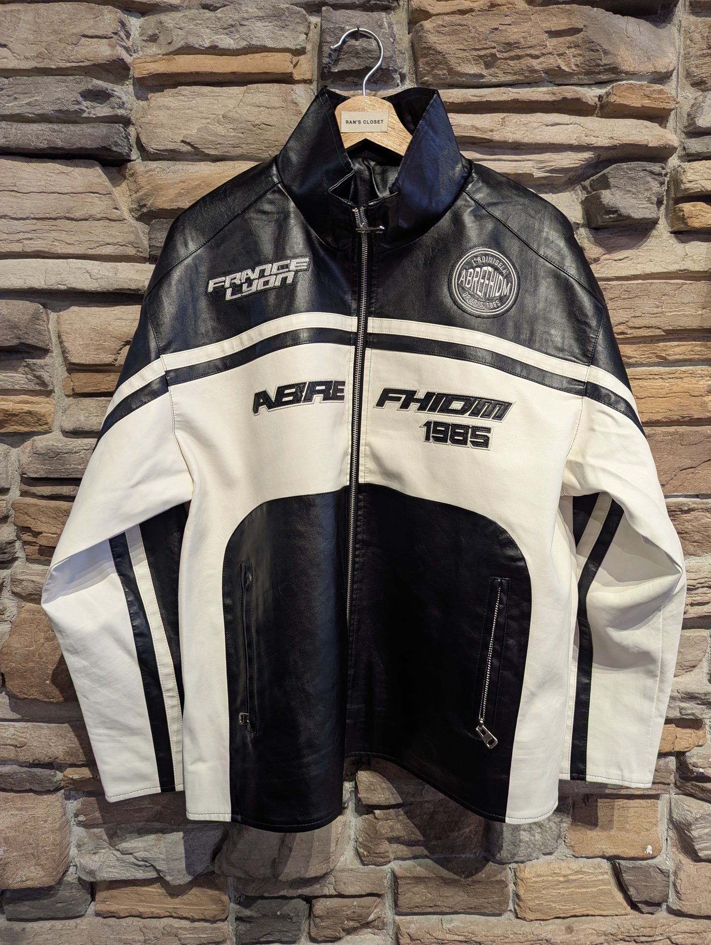 Vegan Leather Racing Jacket