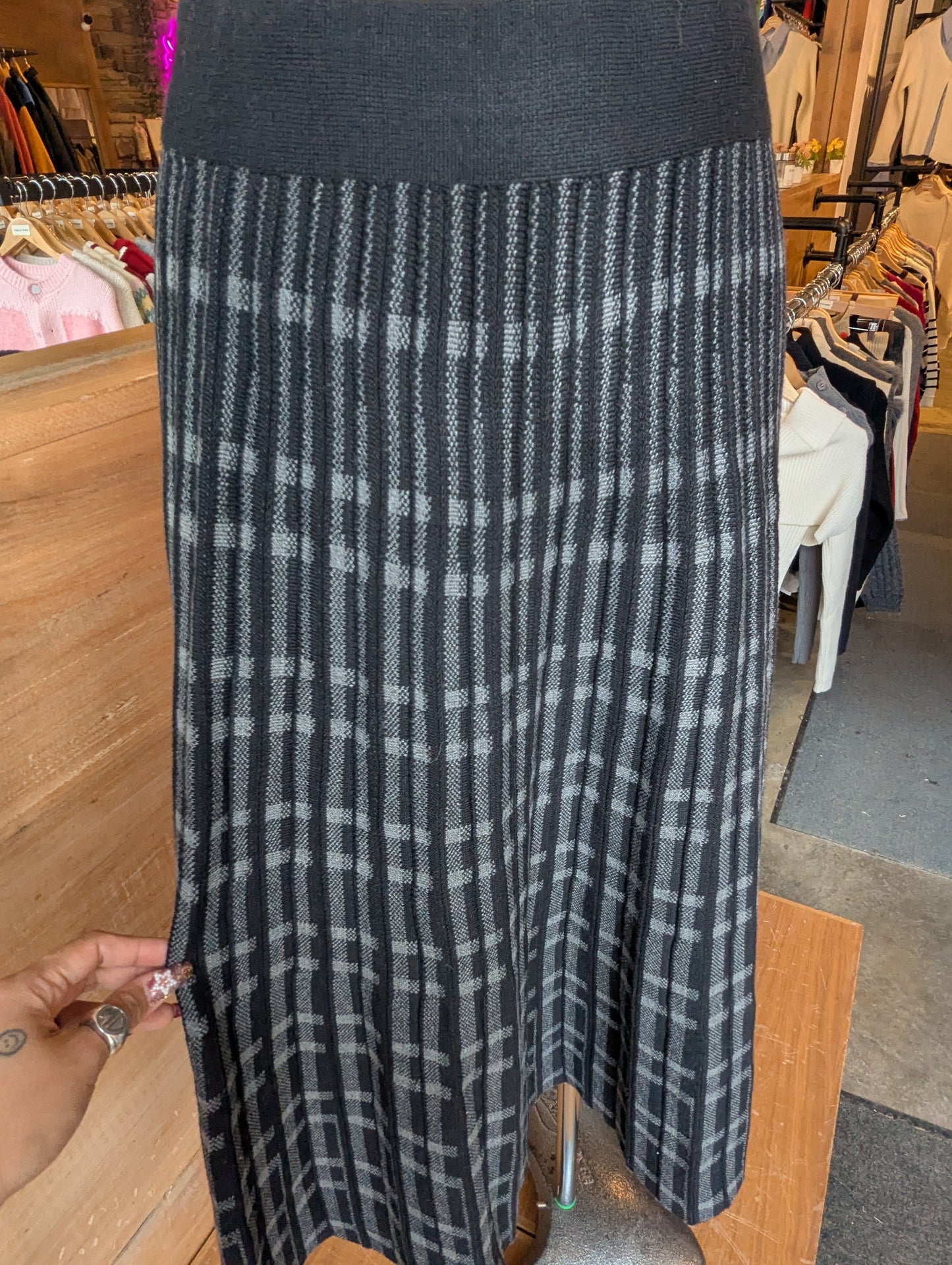 Knit Scholar Midi Skirt