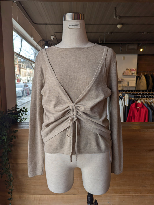 Everyday Chic Ruched Knit Top
