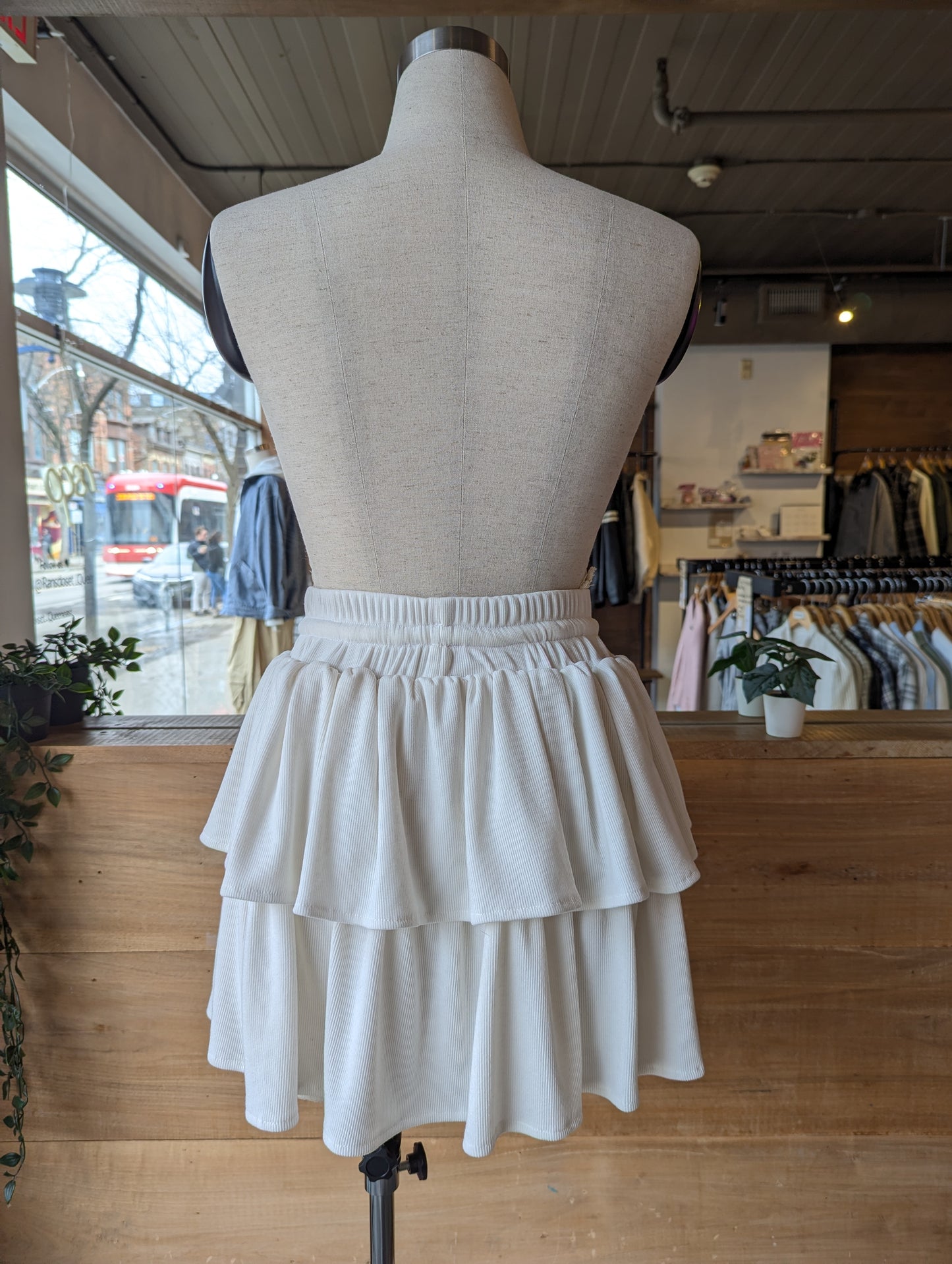 Ribbed Day Dream Set with Skirt