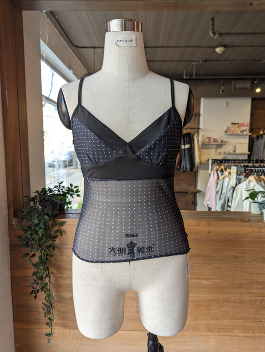 Midnight Mesh Layering Tank