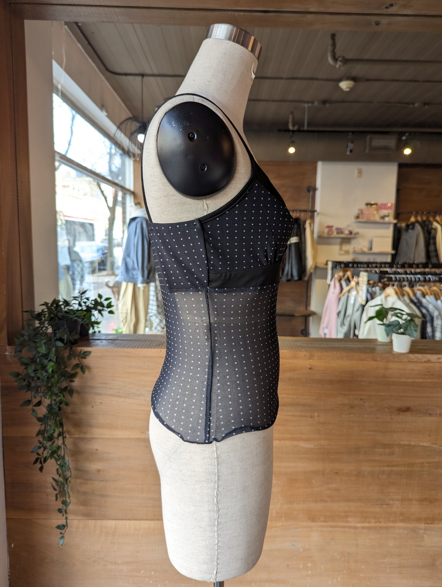 Midnight Mesh Layering Tank