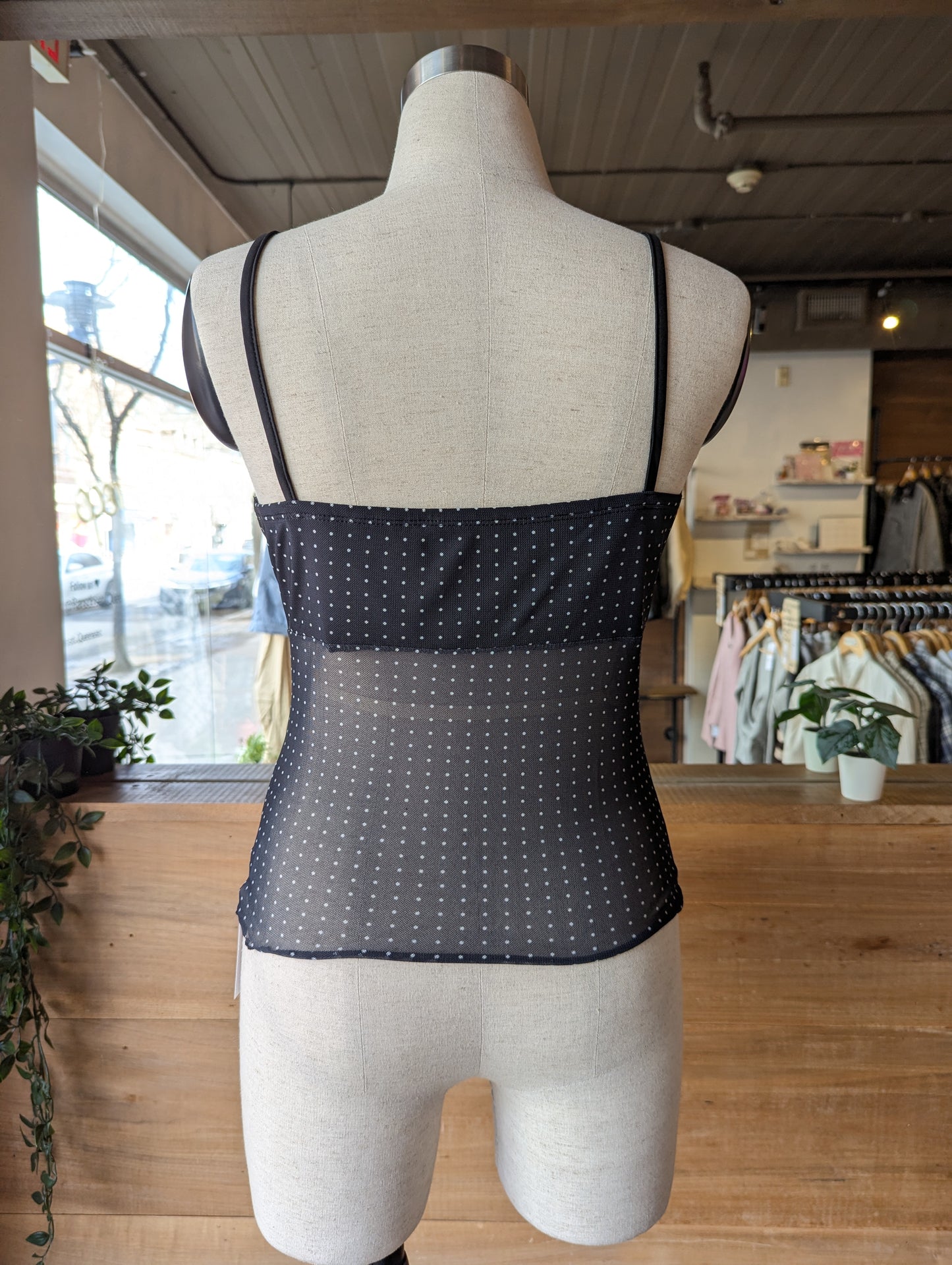 Midnight Mesh Layering Tank