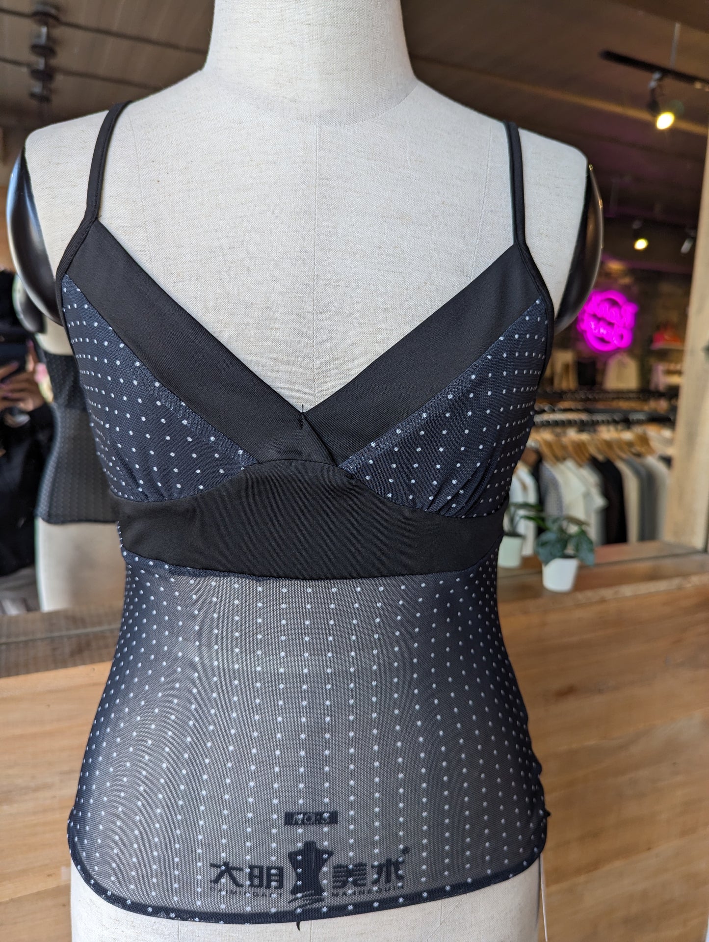 Midnight Mesh Layering Tank