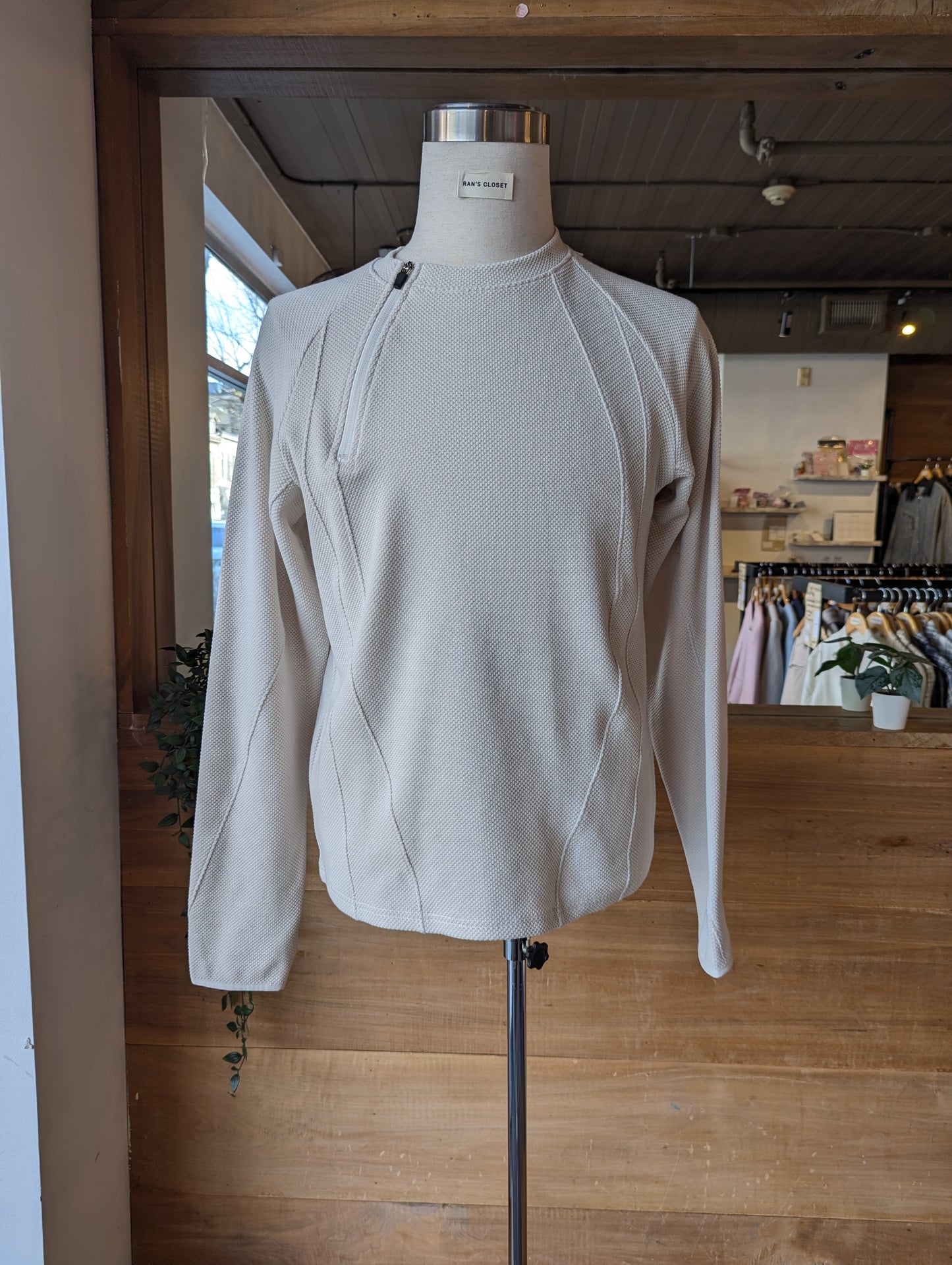 Zipper Collar Sweatshirt