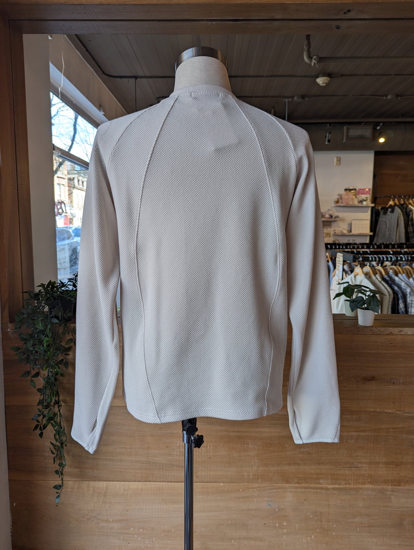 Zipper Collar Sweatshirt