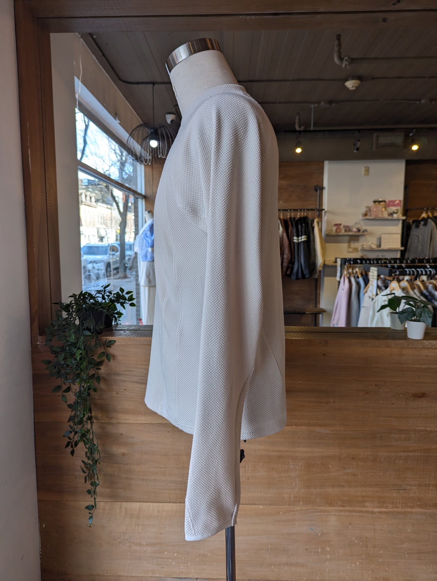 Zipper Collar Sweatshirt