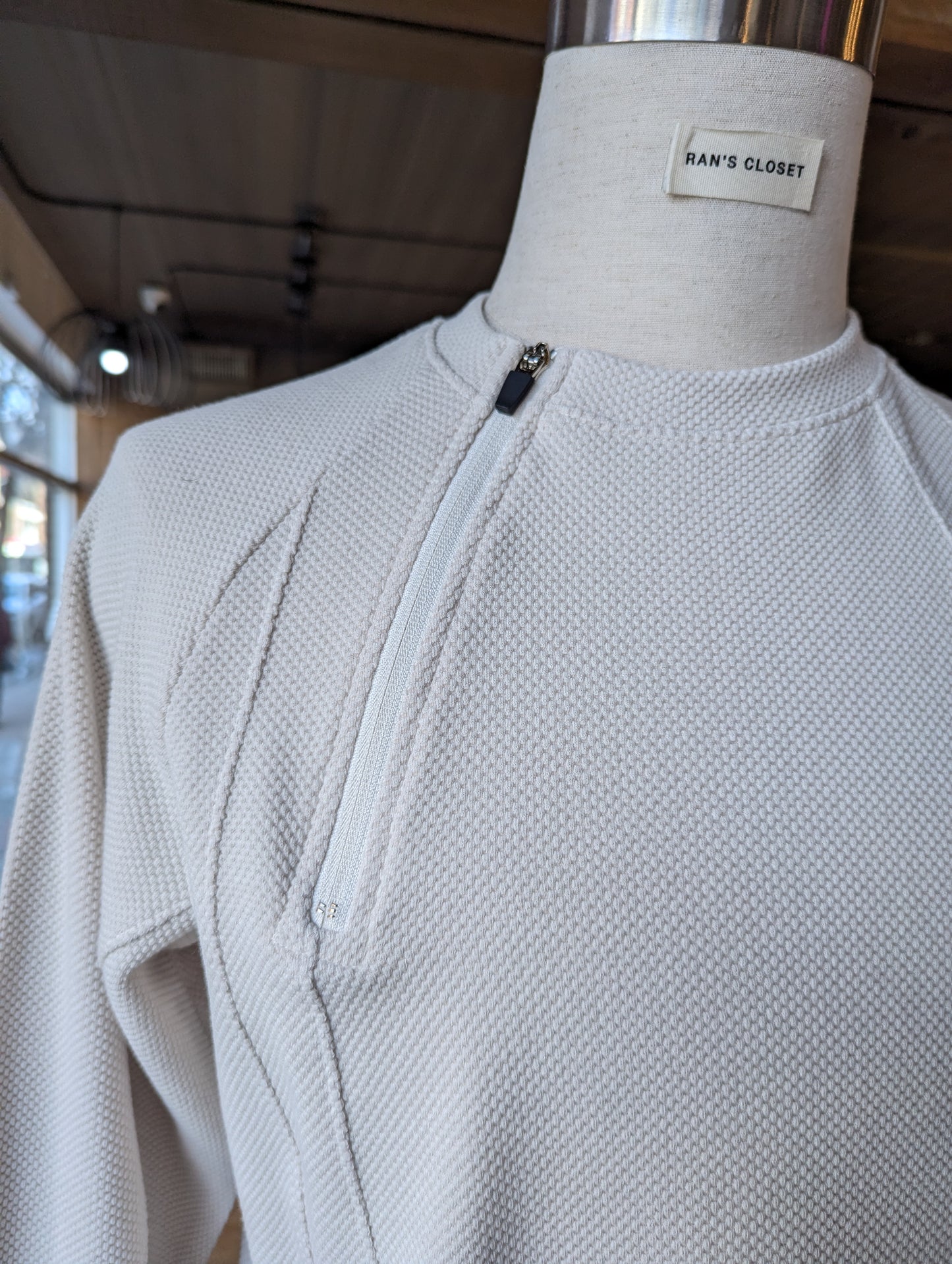 Zipper Collar Sweatshirt