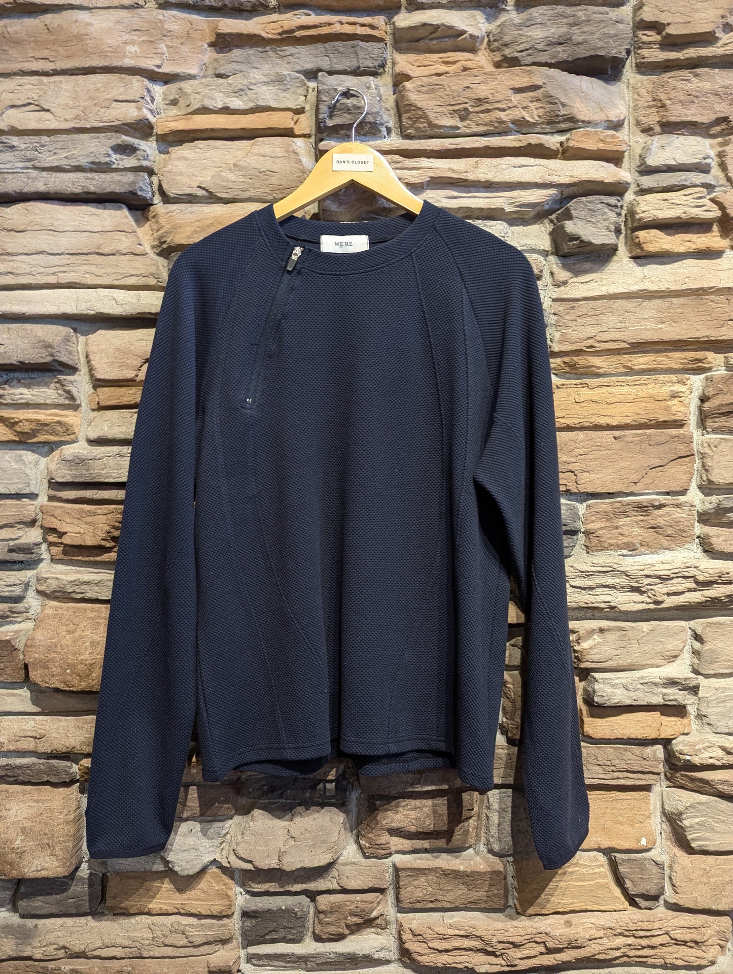 Zipper Collar Sweatshirt