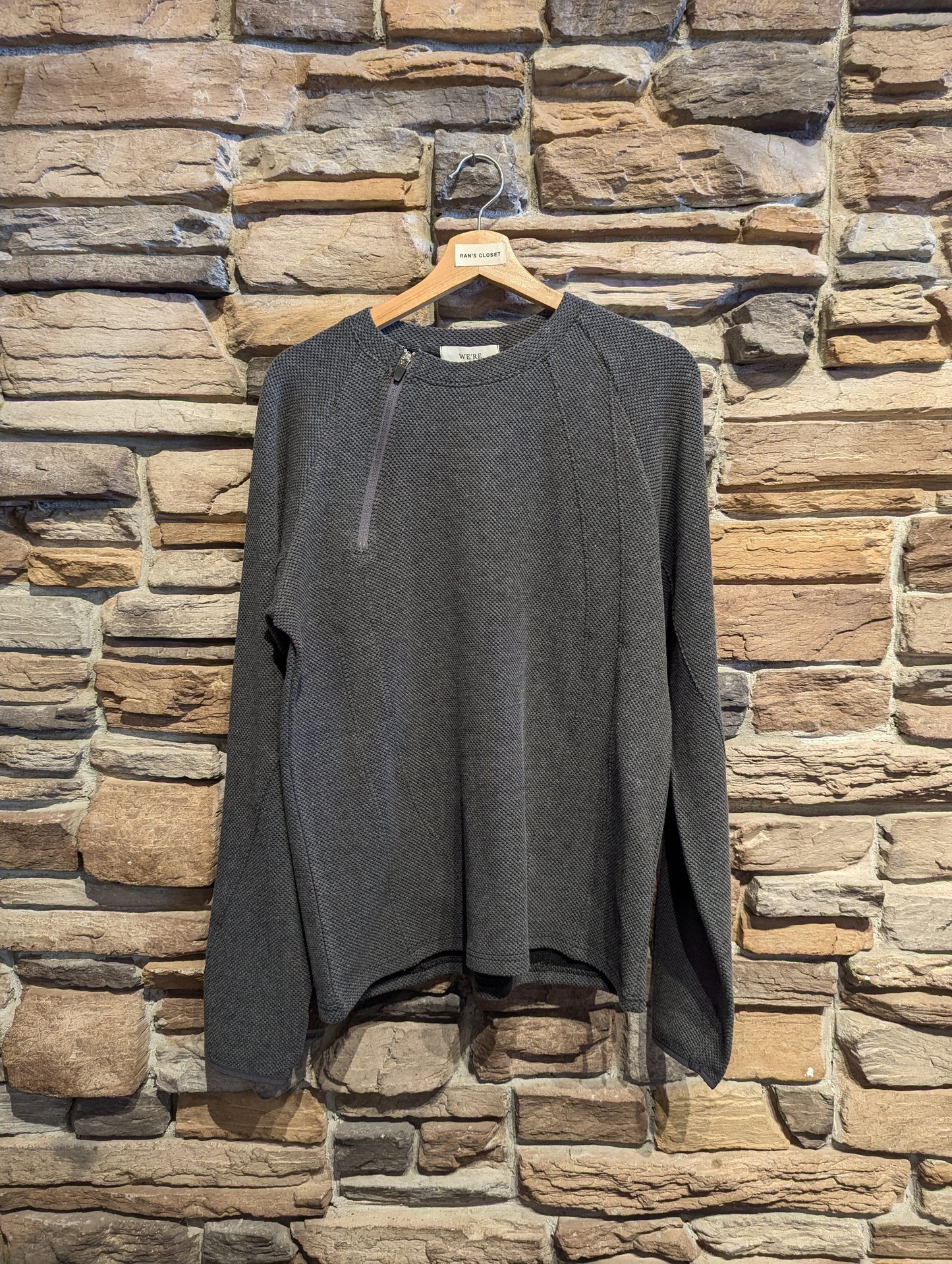 Zipper Collar Sweatshirt