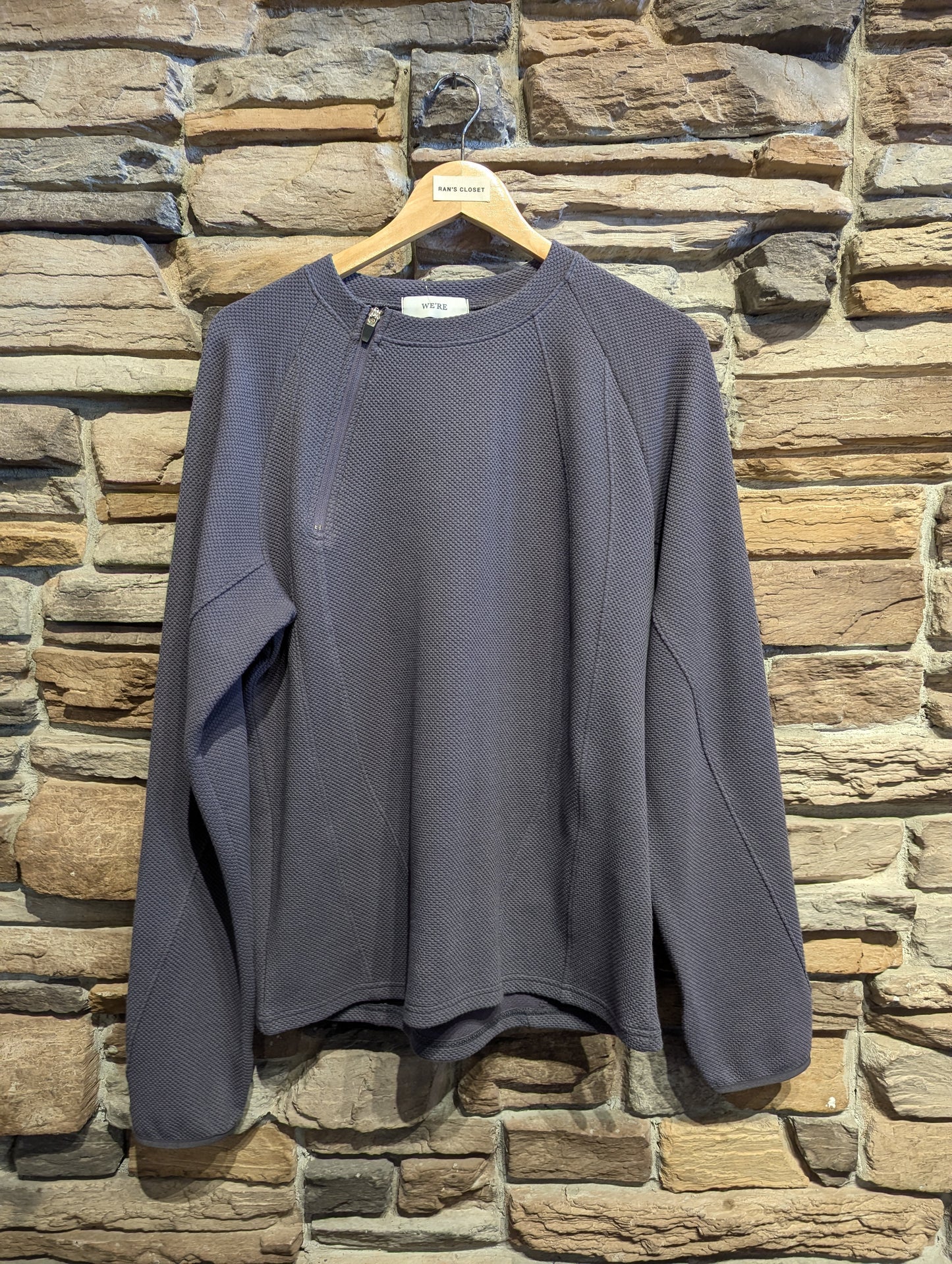 Zipper Collar Sweatshirt