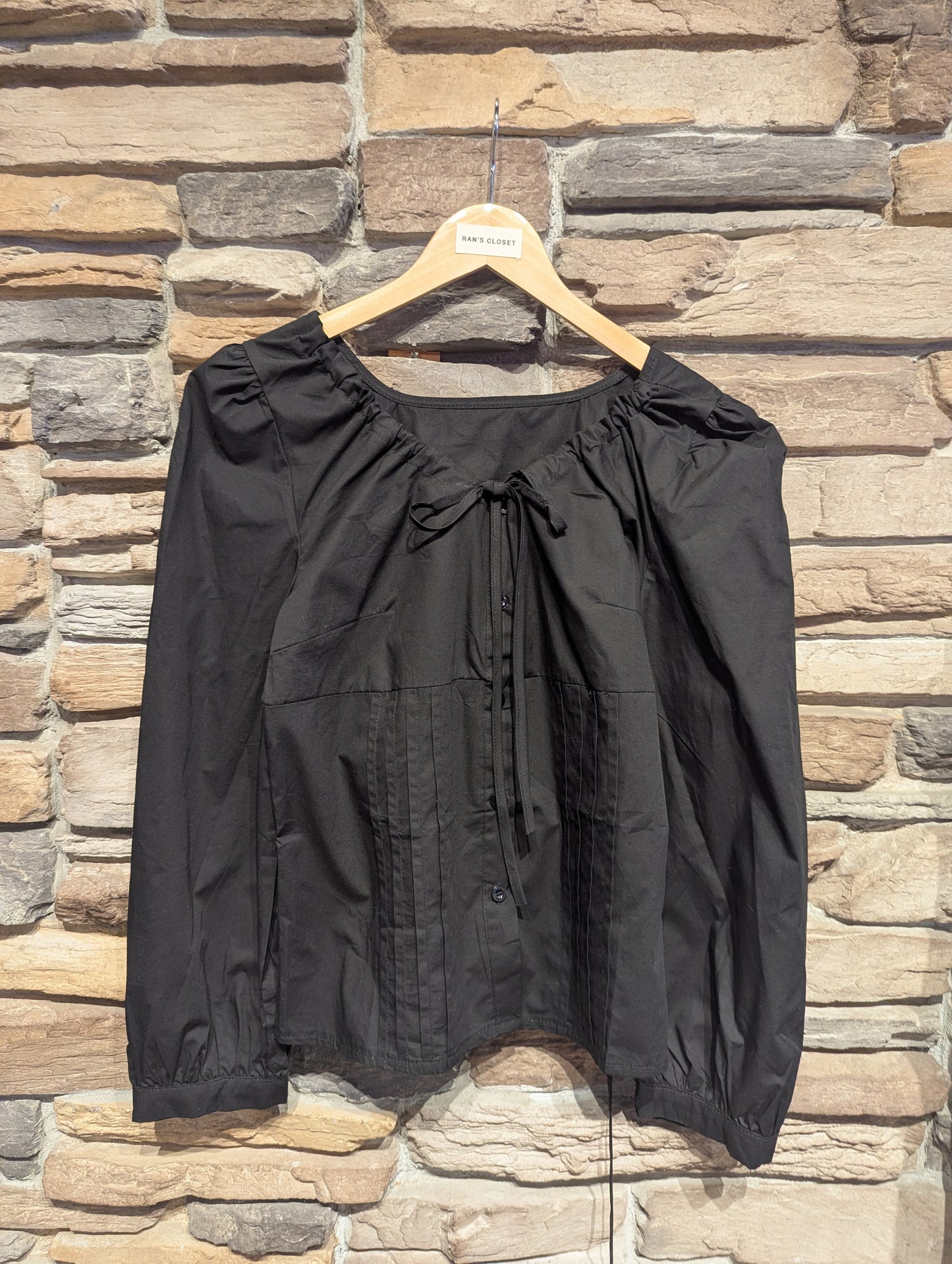 Gathered Neckline Spring Blouse
