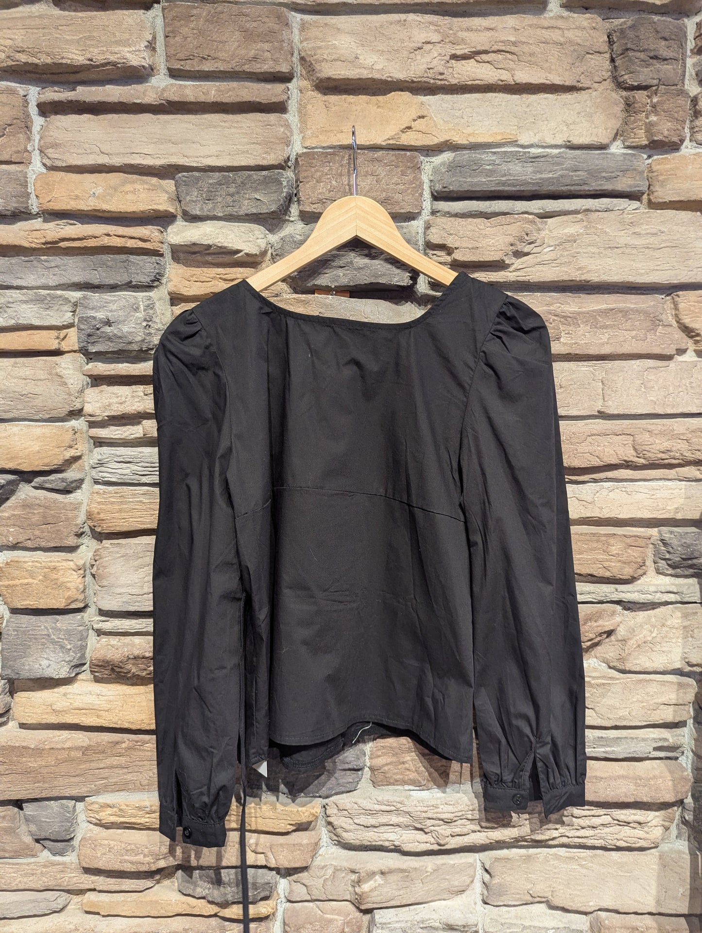 Gathered Neckline Spring Blouse