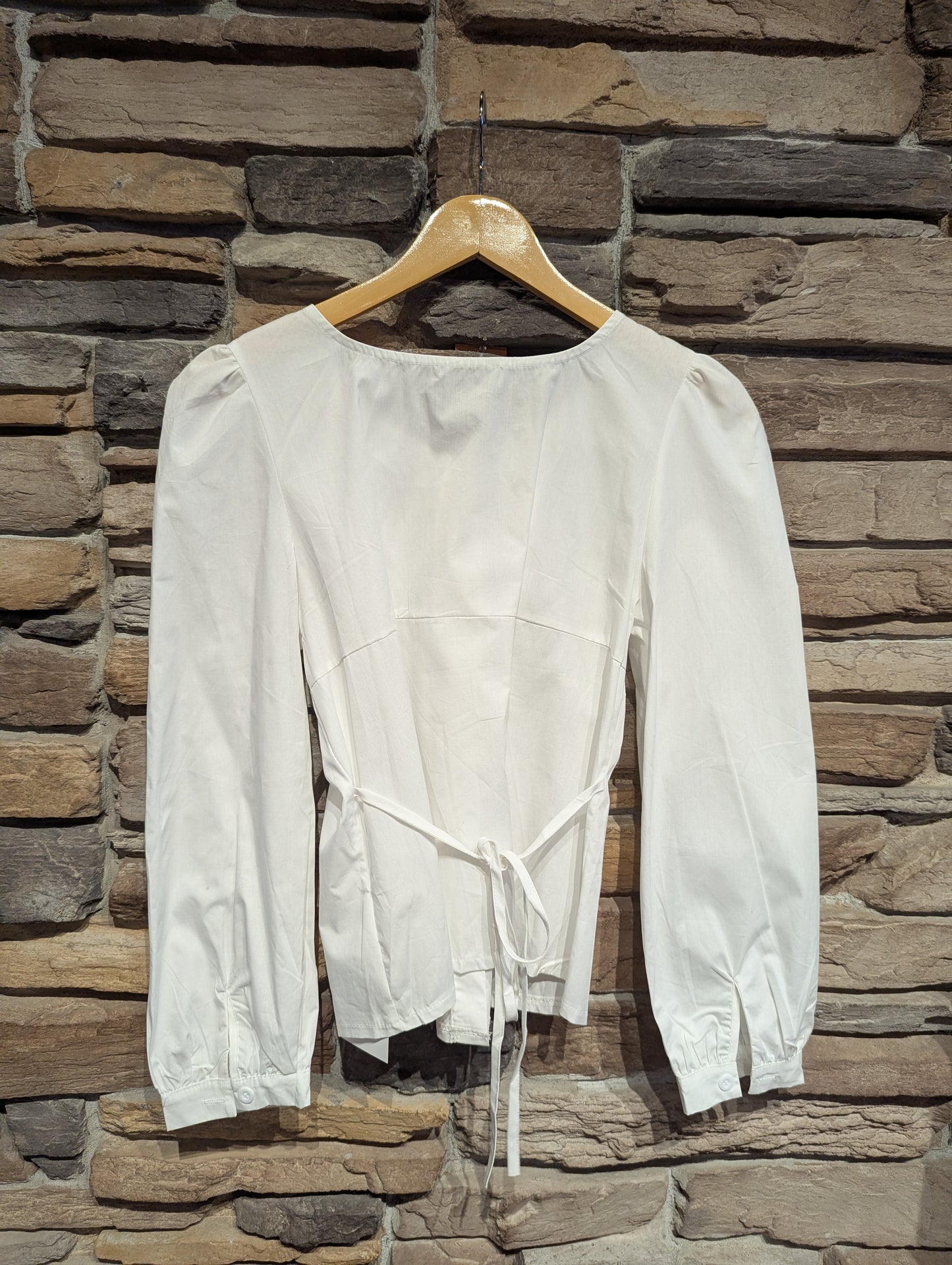 Gathered Neckline Spring Blouse